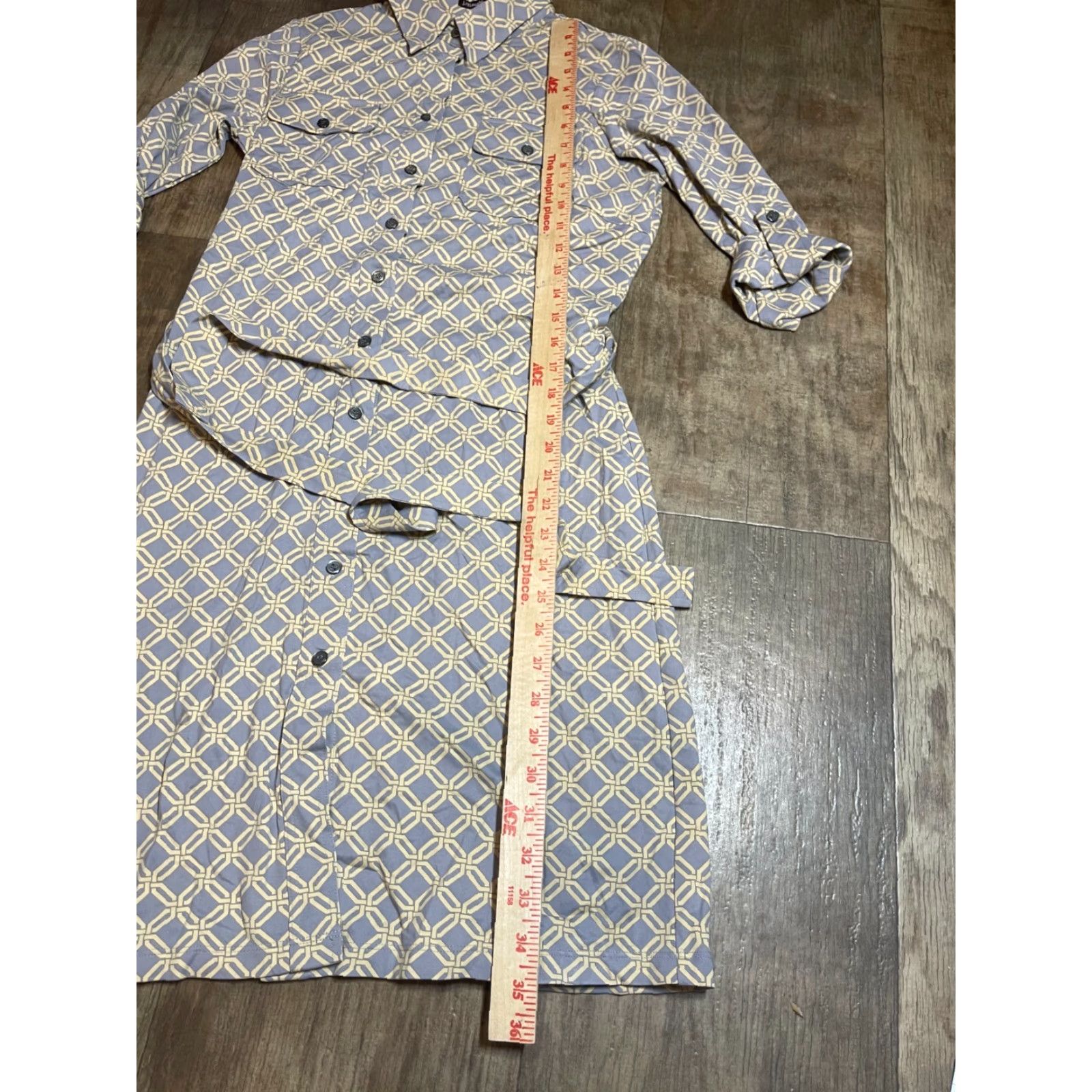 J.McLaughlin VINTAGE J M MCLOUGHLIN Dress Womens XS Button Up Long Sleeve Collared Long Size XS / US 0-2 / IT 36-38 - 2 Thumbnail