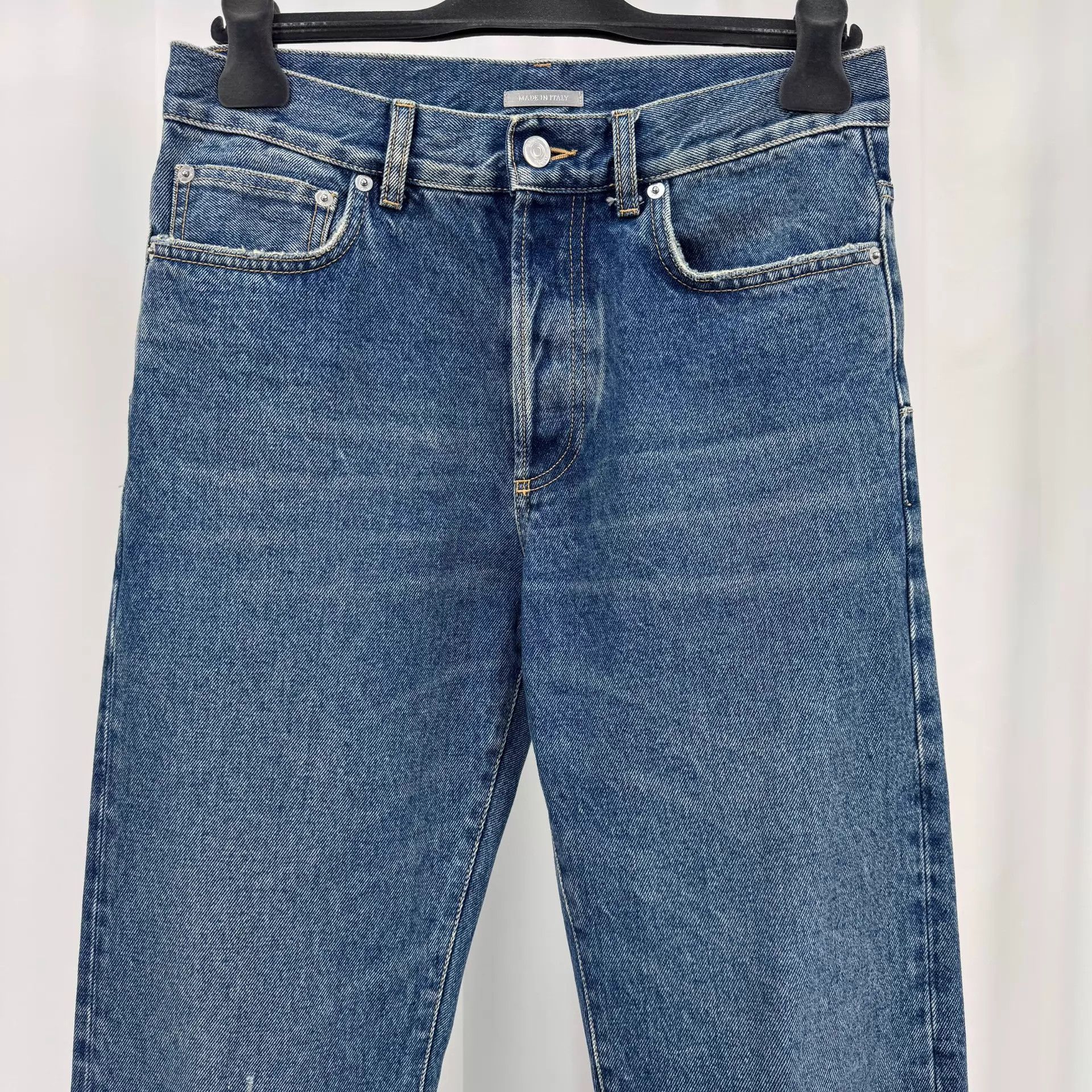Dior Dior 24ss Leather Patch Washed Jeans W29 99 New Size 29" - 3 Thumbnail