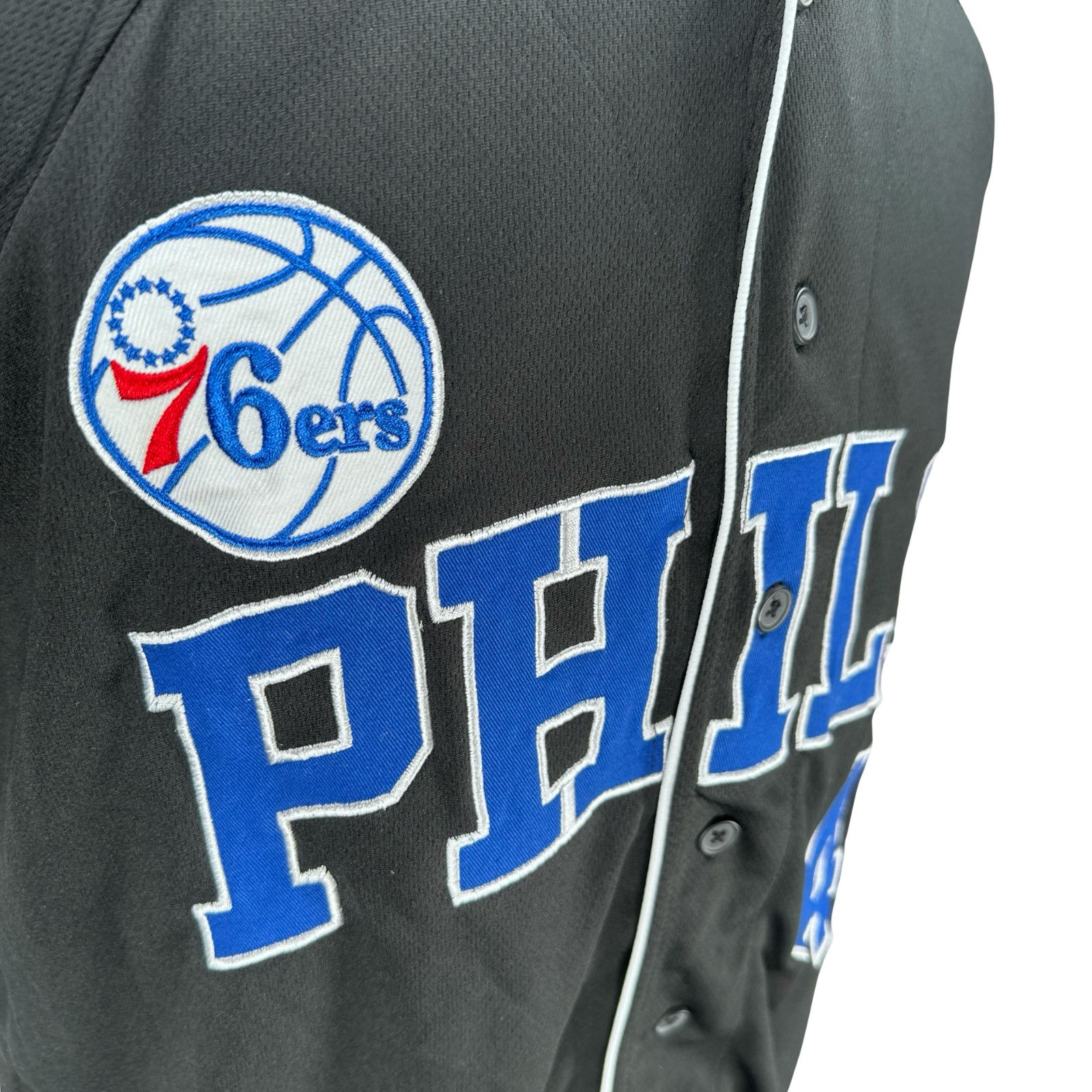 Other Ultra Game NBA Philadelphia Baseball Jersey Men's M Black Size US M / EU 48-50 / 2 - 2 Thumbnail