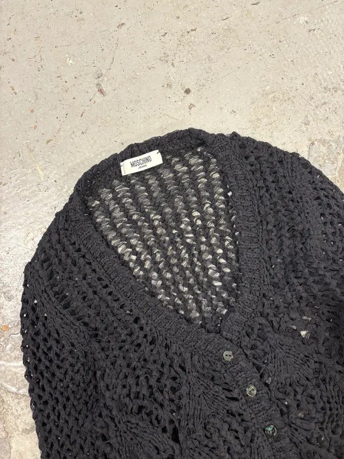 Moschino Moschino Black Wool Buttoned Cardigan Size XS / US 0-2 / IT 36-38 - 3 Thumbnail