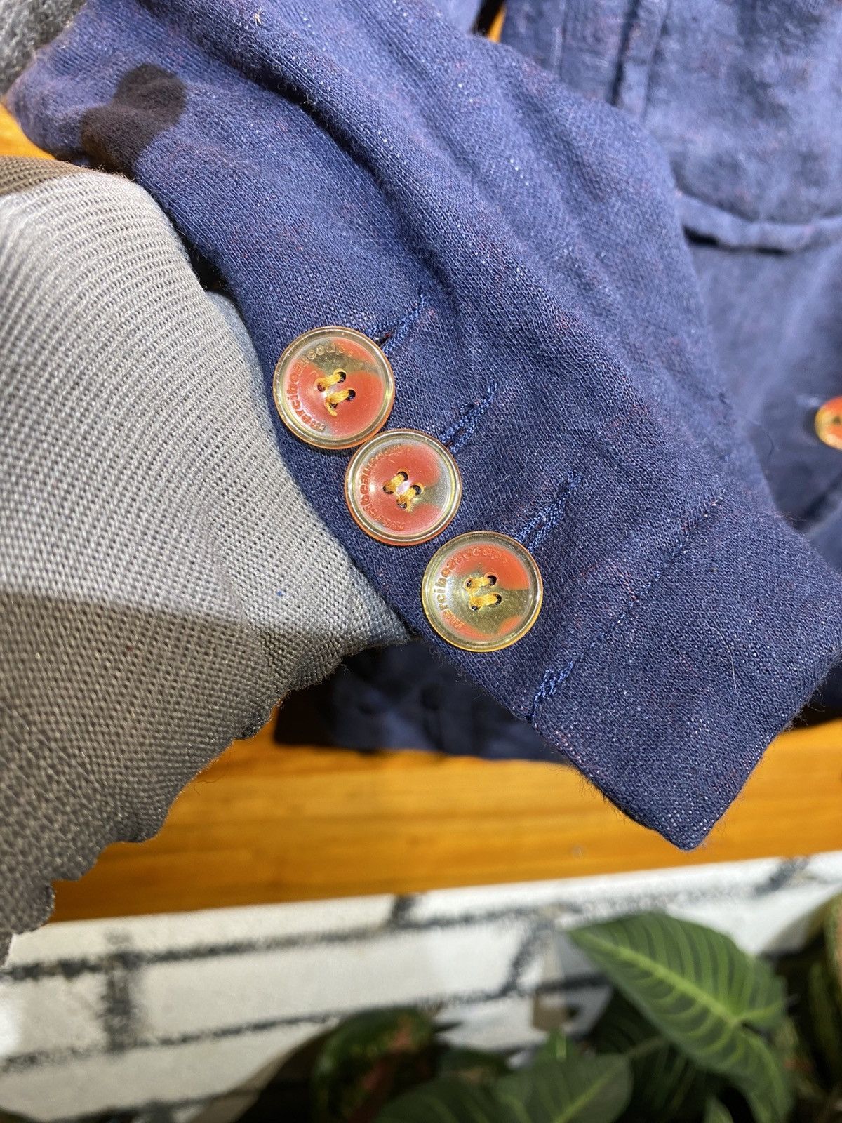 mercibeaucoup Mercibeaucoup Navy Casual Blazer Jacket – Unique Japanese Size M / US 6-8 / IT 42-44 - 3 Thumbnail
