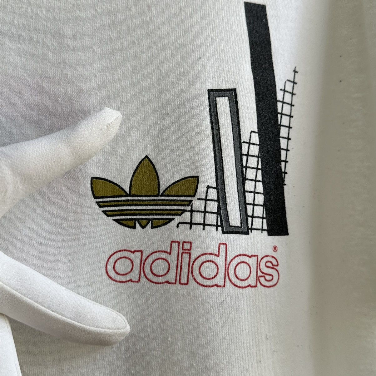 Adidas × Vintage Vintage 90s Adidas Single Stitch Graphic Tee Size US XL / EU 56 / 4 - 9 Thumbnail