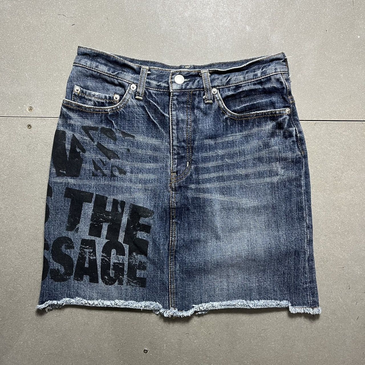 Japanese Brand Super Lovers Japanese Brand Denim Skirt Size 29" - 1 Thumbnail