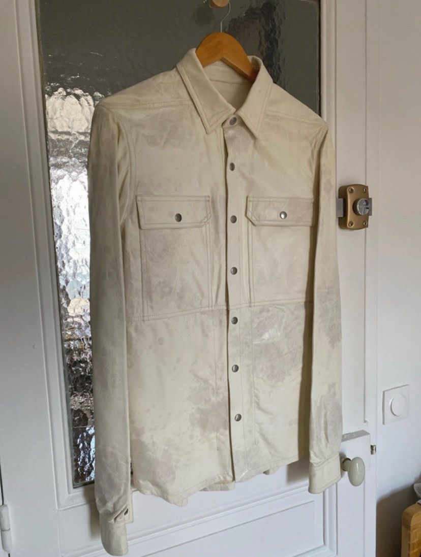 Rick Owens leather jacket shirt