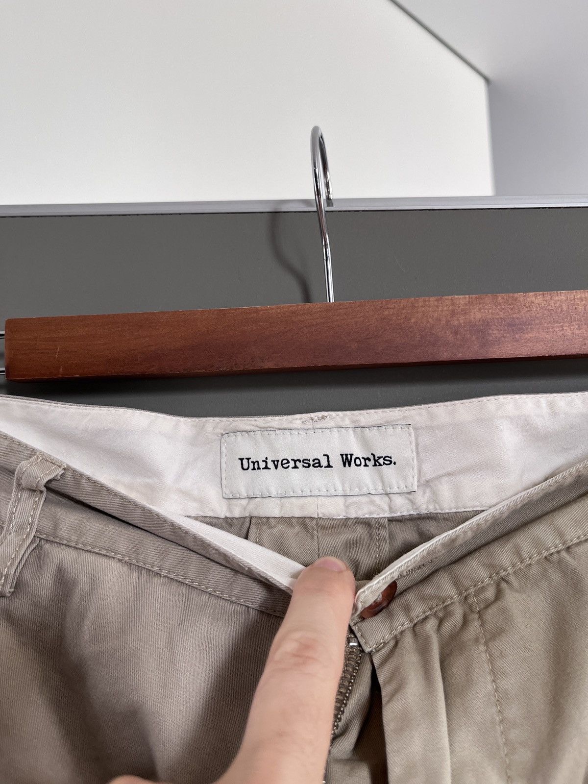 Universal Works Universal Works Beige Slim Chino Pants Size US 34 / EU 50 - 7 Thumbnail