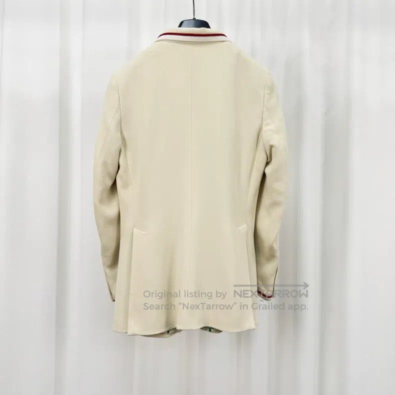 Gucci Gucci The inside is full of printed beige suit jacket Size S / US 4 / IT 40 - 2 Thumbnail