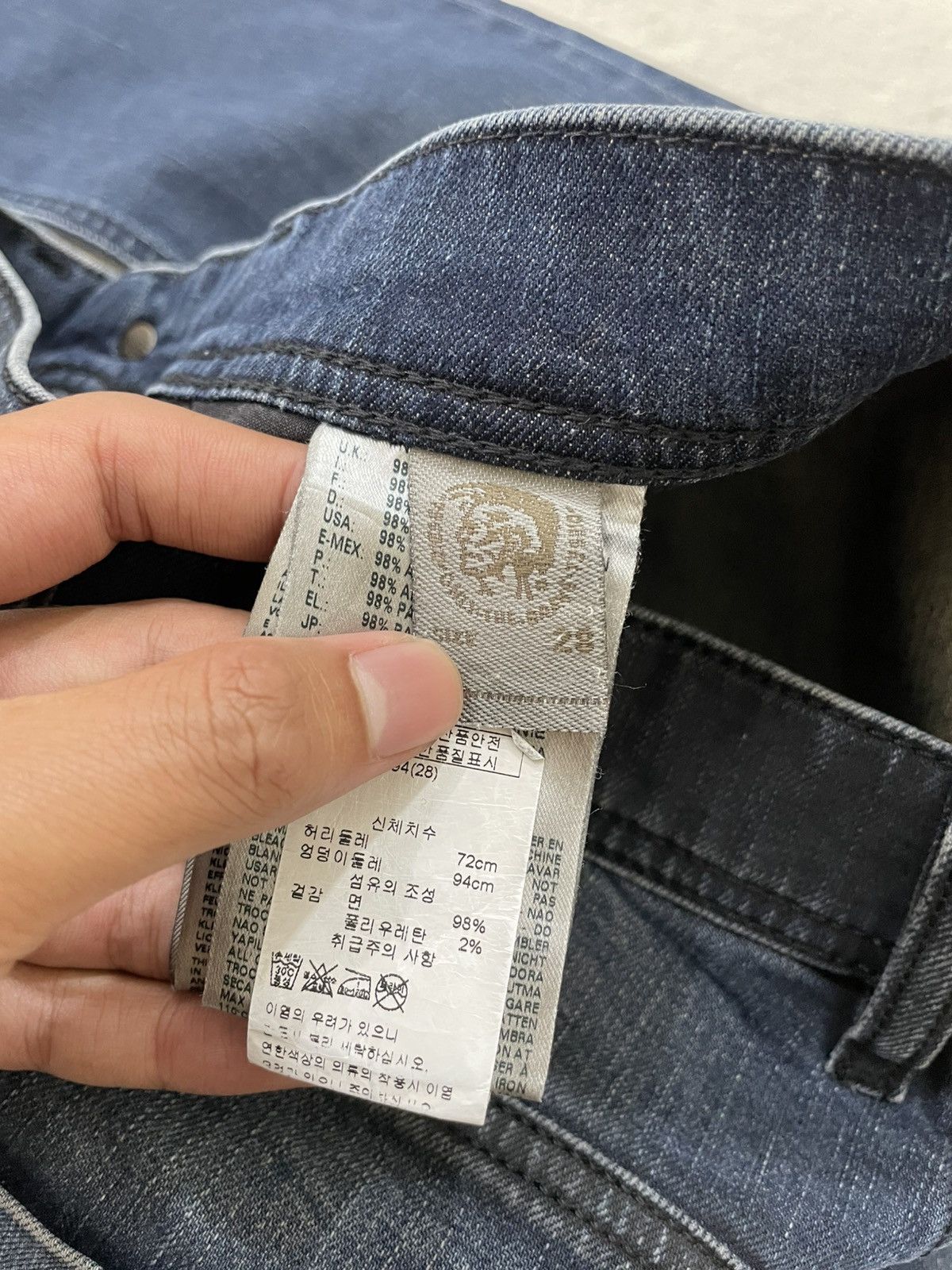 Diesel Diesel Industry Denim Stonewash Y2K Slim Pants Size US 29 - 8 Thumbnail