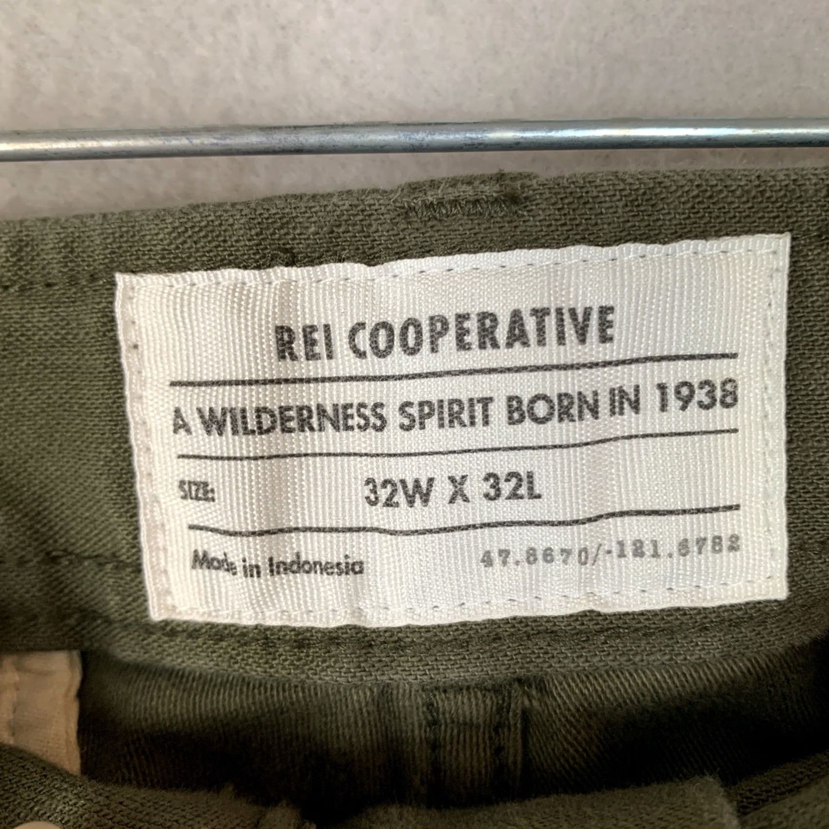 Vintage REI Co-Op Trailsmith Jogger Pant Mens 32x32 Olive Green Hiking Casual Tapered Cordless? Size US 32 / EU 48 - 3 Thumbnail