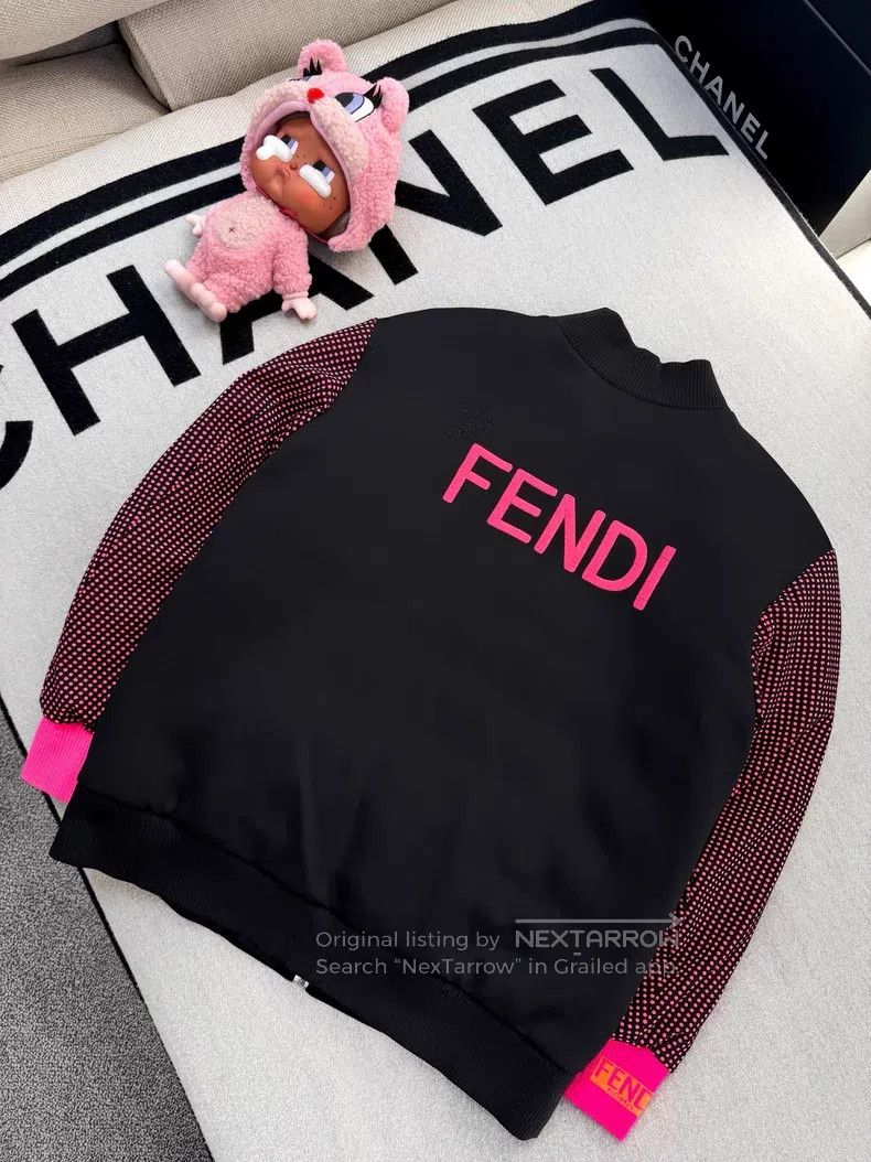 Fendi Fendi Black and Fluorescent Pink Patchwork Little Monster Size XS / US 0-2 / IT 36-38 - 2 Thumbnail