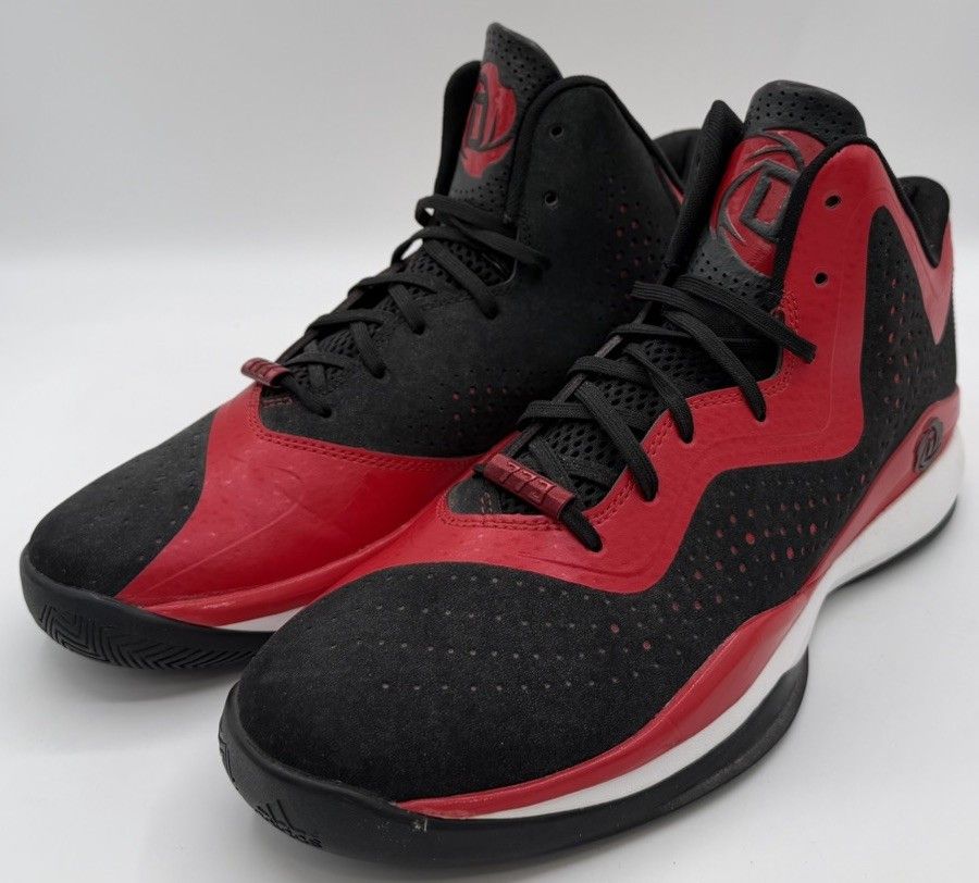 Adidas D Rose 773 III Scarlet Red Black Basketball Sneakers Shoes Size 12 NWOB Adidas D Rose 773 III Scarlet Red Black Basketball Sneakers  main image 3