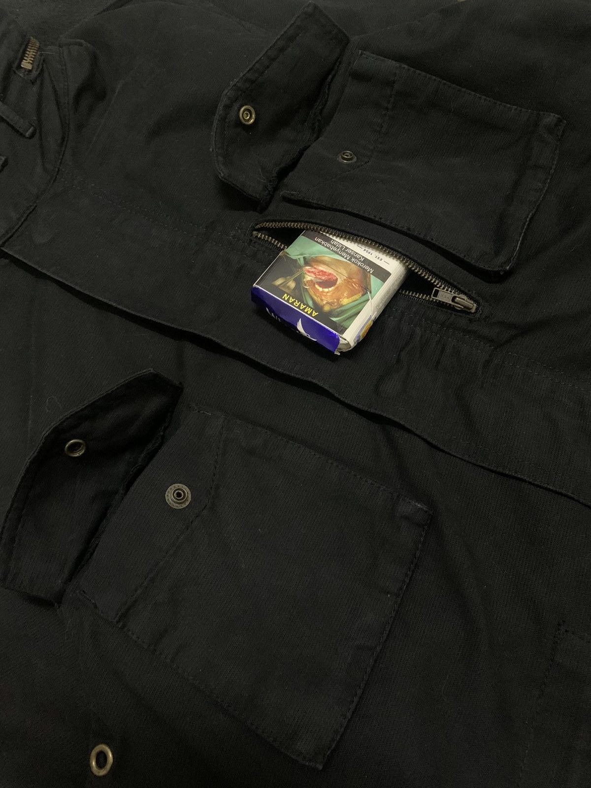 14th Addiction Japanese Brand Multi-pockets Buckle Collar Punk Field Jacket Size US M / EU 48-50 / 2 - 9 Thumbnail