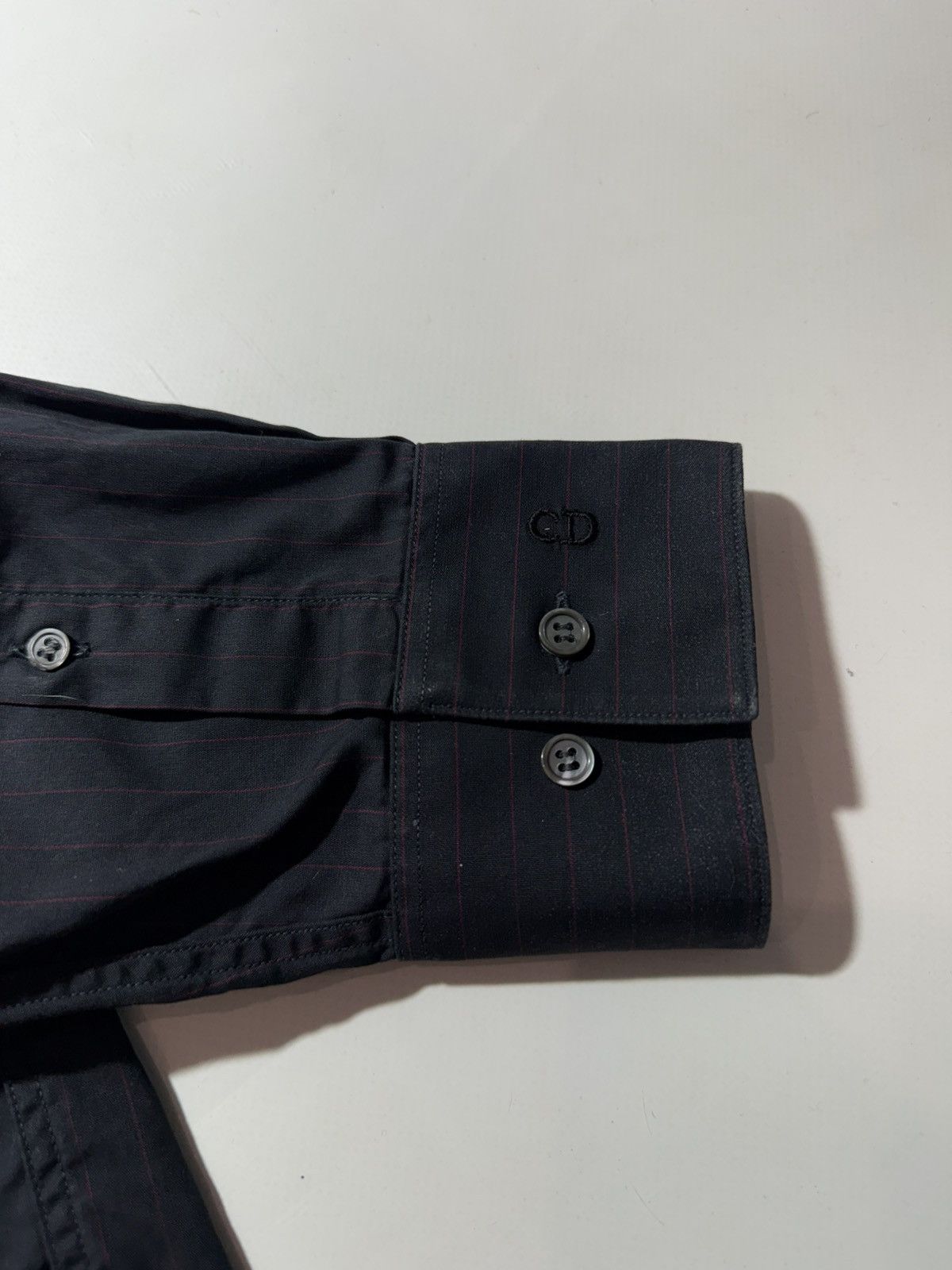 Christian Dior Monsieur Vintage Cristian Dior Stripped Shirt Size US L / EU 52-54 / 3 - 6 Thumbnail