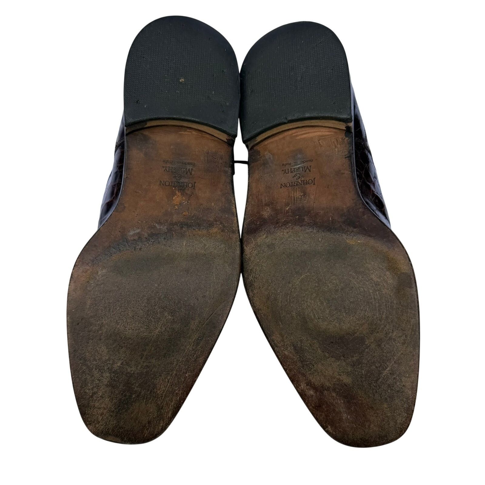 Johnston & Murphy Johnston & Murphy Croc Embossed Cap Toe Oxfords 10.5M Size US 10.5 / EU 43-44 - 6 Thumbnail