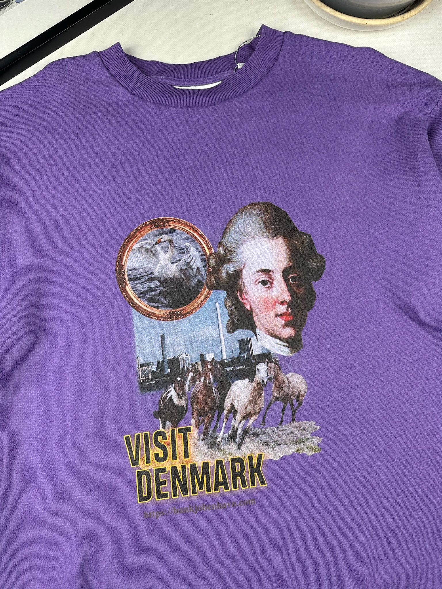 Han Kjobenhavn Han Kjobenhavn Purple Artwork Crewneck Sweatshirt Size US M / EU 48-50 / 2 - 5 Thumbnail
