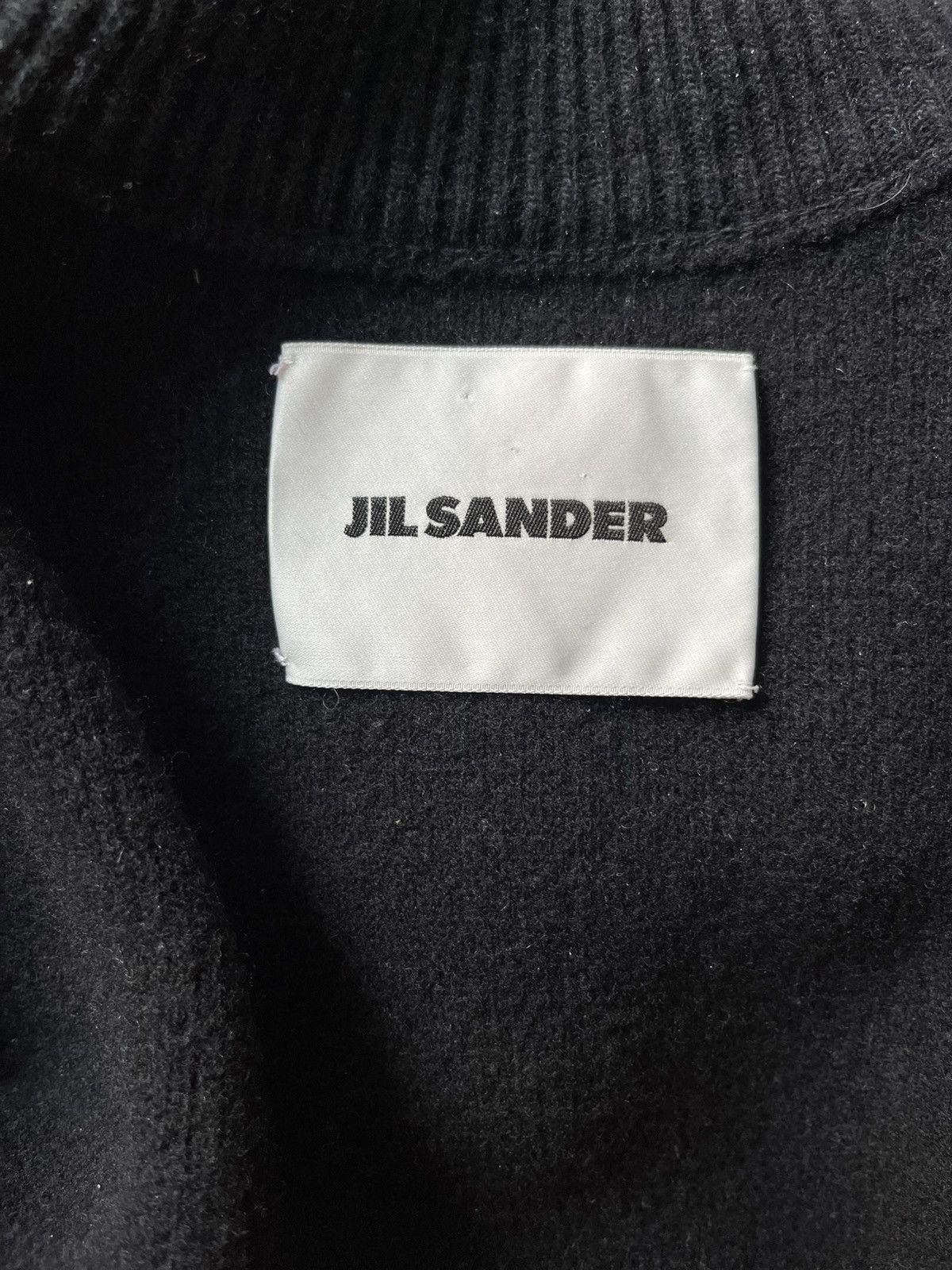 Jil Sander Jil Sander Mix Media Black oversize sweater Size US S / EU 44-46 / 1 - 3 Thumbnail