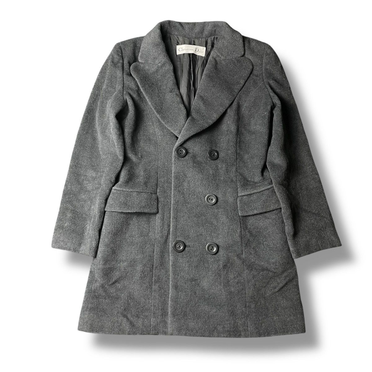 Christian Dior Monsieur VINTAGE CHRISTIAN DIOR WOOL HEAVY COAT JACKET Size M / US 6-8 / IT 42-44 - 1 Thumbnail