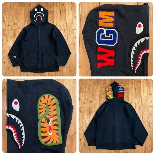 Bape 🔥2XL🔥 BAPE WGM Shark Full Zip Hoodie a bathing ape XXL Size US XXL / EU 58 / 5 - 1 Thumbnail