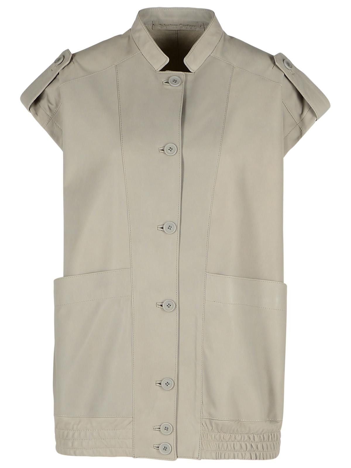 Salvatore Santoro SALVATORE SANTORO Grey Leather Jacket Size M / US 6-8 / IT 42-44 - 1 Thumbnail