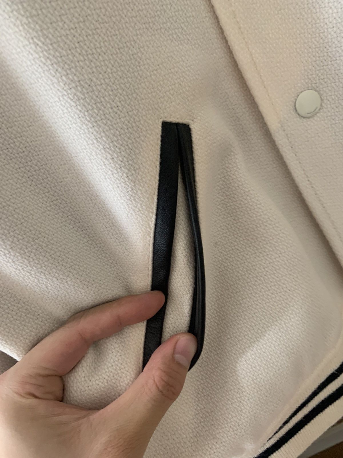Saint Laurent Paris Saint Laurent 2022FW White wool teddy jacket Size US L / EU 52-54 / 3 - 4 Thumbnail