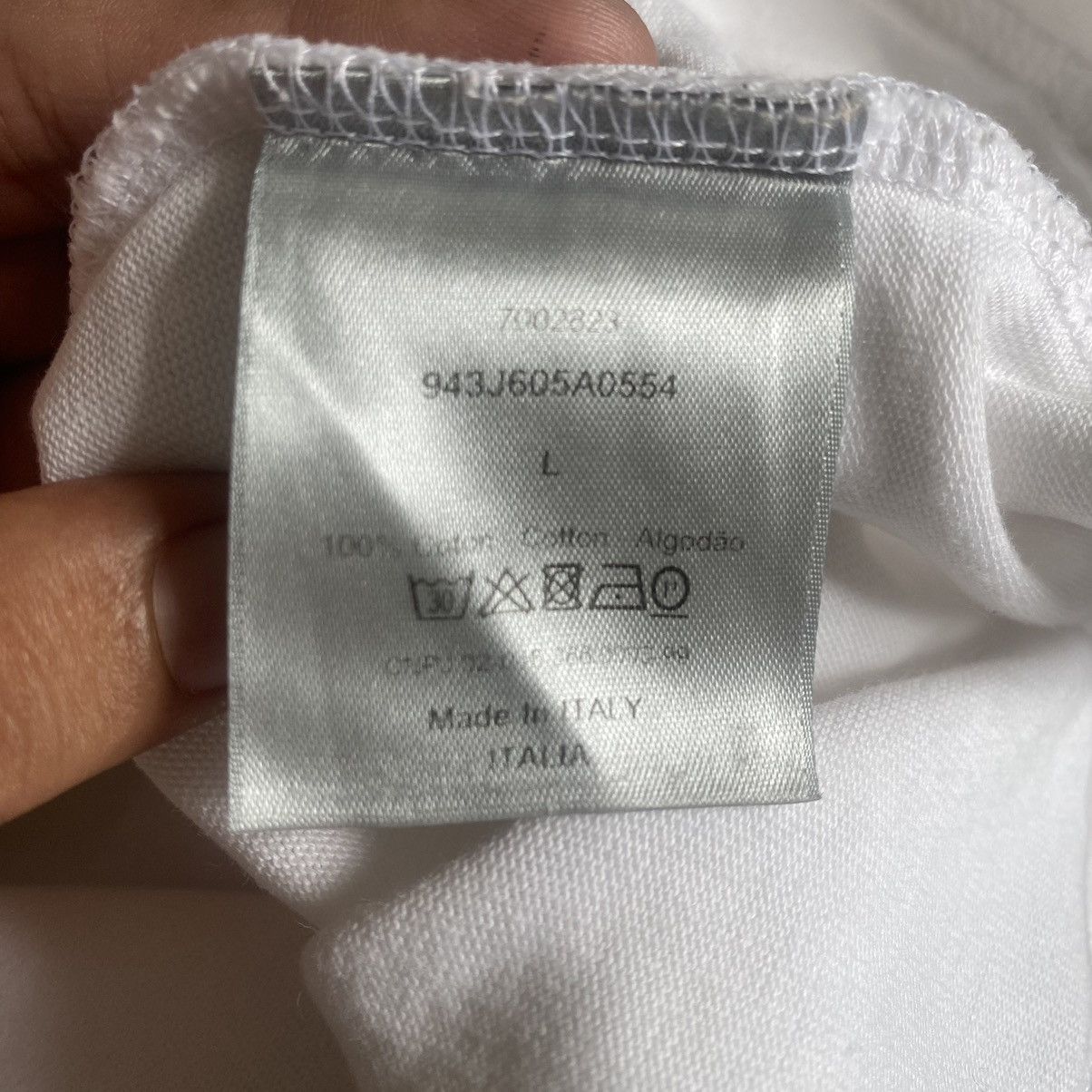 Designer Christian Dior x Made In Italy Tshirt With Embroidery Logo Size US L / EU 52-54 / 3 - 12 Thumbnail