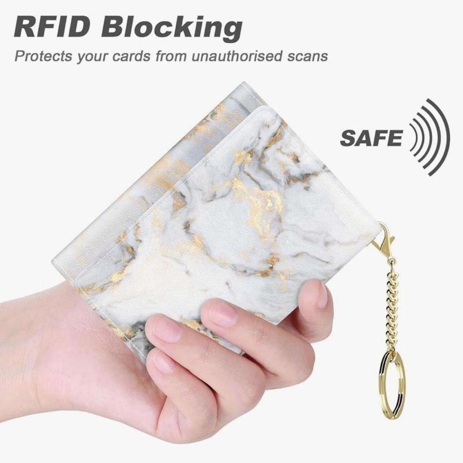 Genetic Manipulation Shinichiro Kuriya Marble Pattern RFID Blocking Wallet with Keyring Size ONE SIZE - 2 Thumbnail