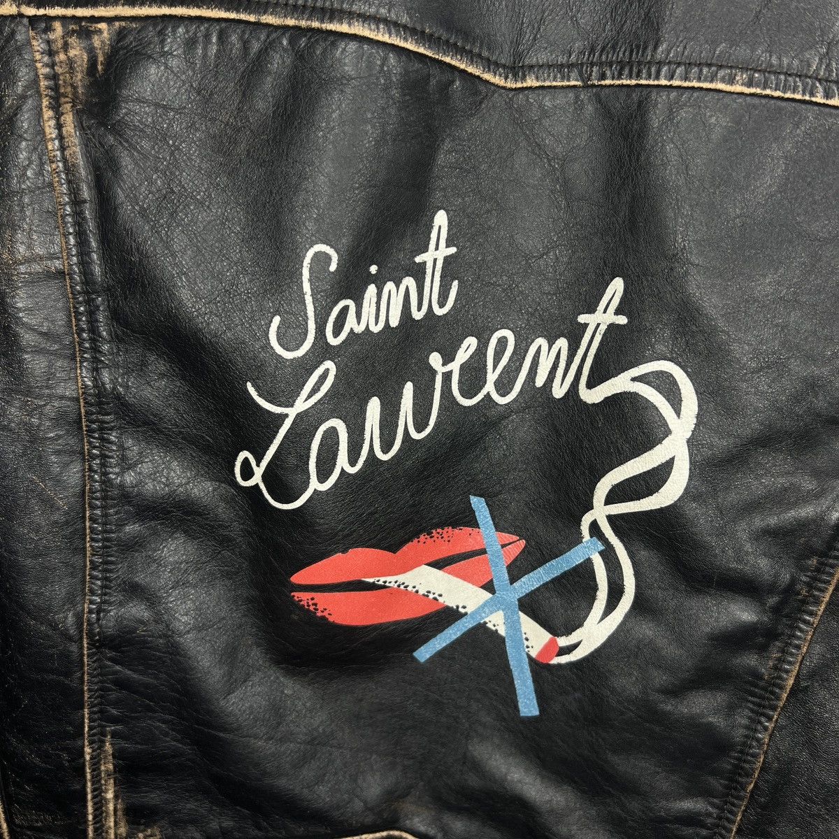 Saint Laurent Paris Saint Laurent anti-smoking leather jacket Size US M / EU 48-50 / 2 - 6 Thumbnail