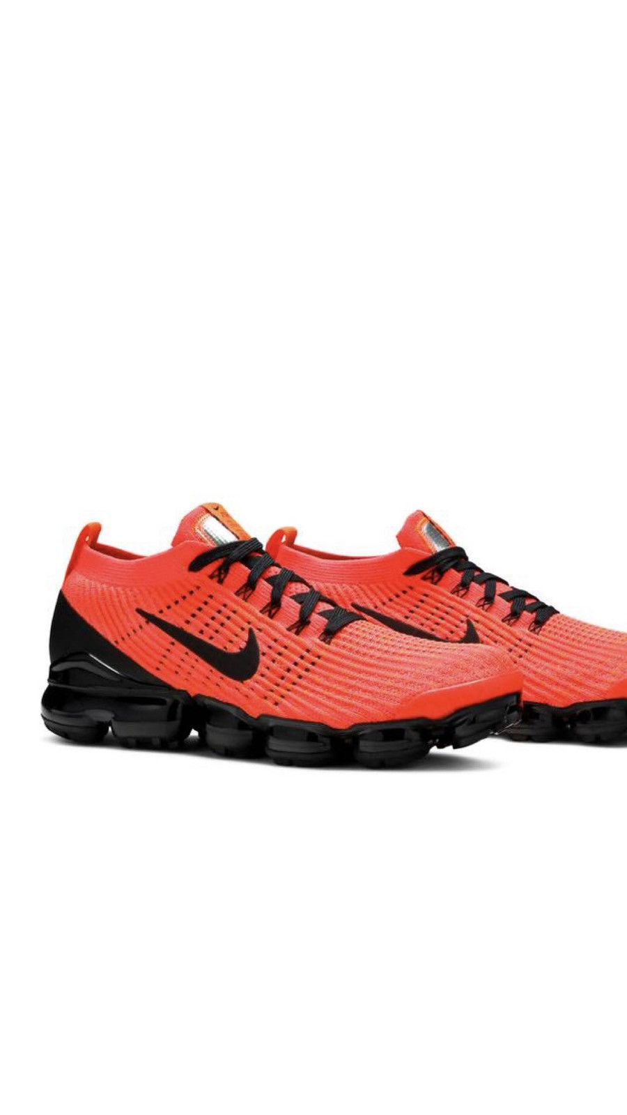 image of Nike Air Vapormax Flyknit 3 Flash Crimson Black Shoes in Red, Men's (Size 10.5)