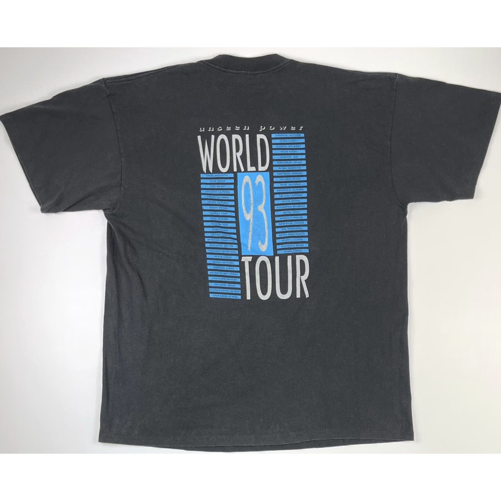 Vintage VINTAGE Petra Unseen Power World Tour T-Shirt XL Black 1990s Graphic Tee Unisex Rock 90s USA Band USA Size US XL / EU 56 / 4 - 4 Thumbnail