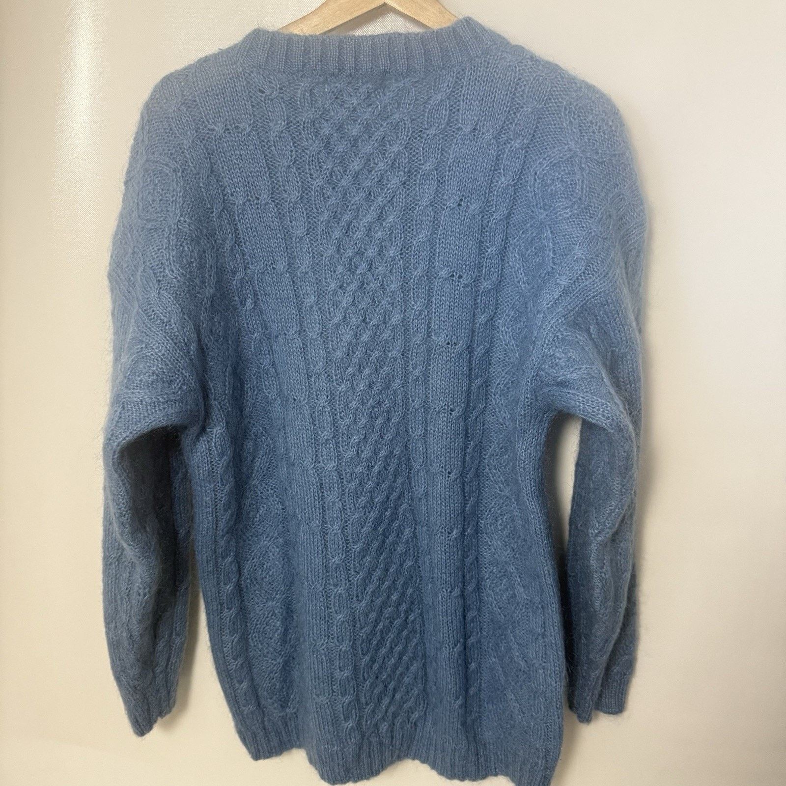 Other Mohair Sweater Cable Knit Fisherman Crew Preppy Coastal Size M / US 6-8 / IT 42-44 - 2 Thumbnail