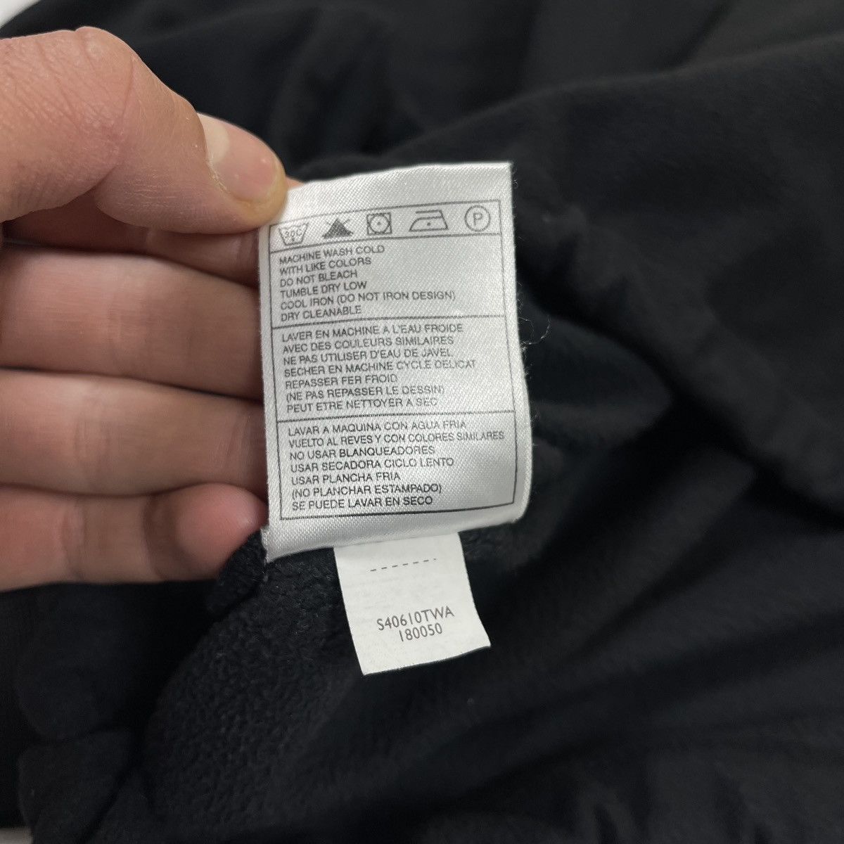 Nike × Vintage Nike Fleece Black Baggy Sweatshirt Size US XL / EU 56 / 4 - 7 Thumbnail