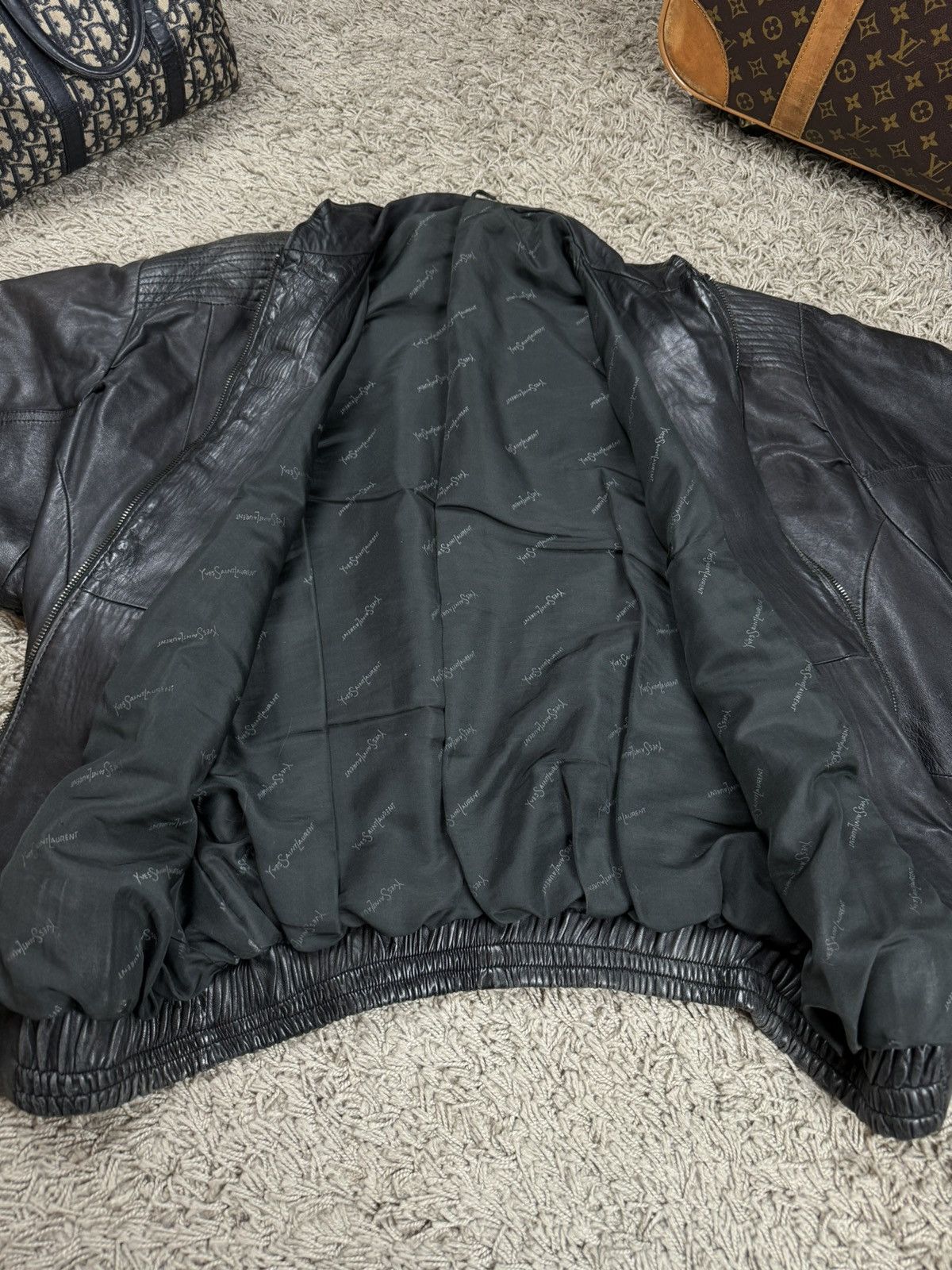 Yves Saint Laurent Vintage leather jacket Yves Saint Laurent original item Size US XL / EU 56 / 4 - 3 Thumbnail