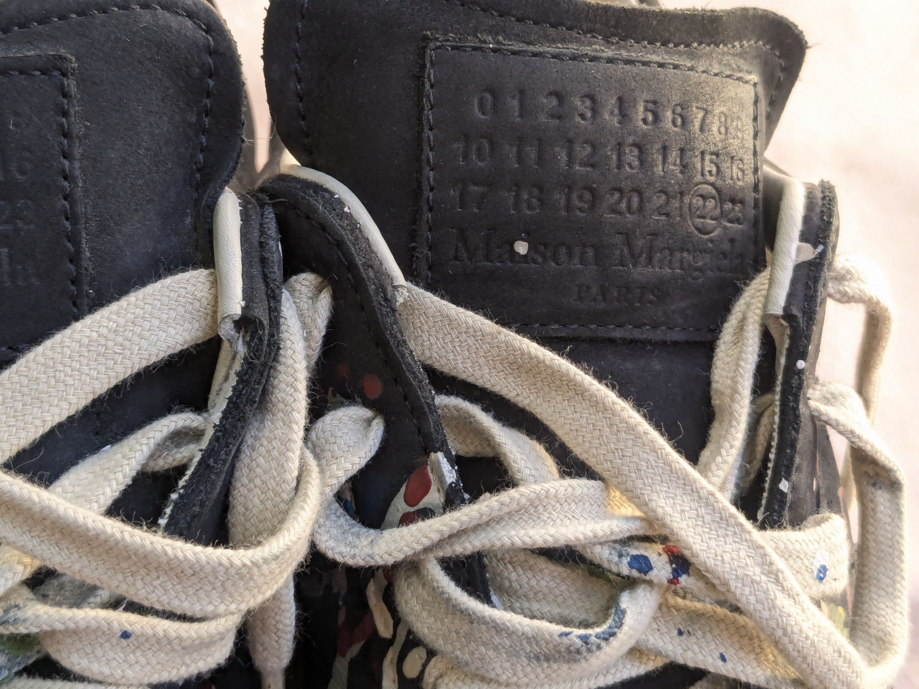 Maison Margiela Maison Margiela GAT Replica Black Paint Splatter 9 42 Low Size US 9 / EU 42 - 5 Thumbnail