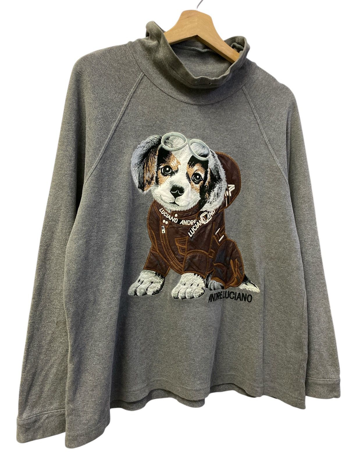 Andreluciano × Designer × Vintage Vintage Andreluciano Turtleneck Long Sleeve Tee Size US M / EU 48-50 / 2 - 2 Thumbnail
