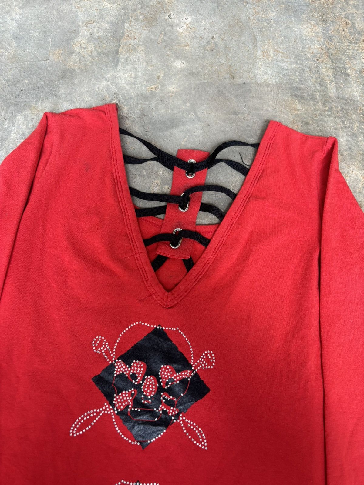 Hysteric Glamour × If Six Was Nine × Japanese Brand Y2k Opium Skull Sexy Womens Longsleeve Size S / US 4 / IT 40 - 3 Thumbnail