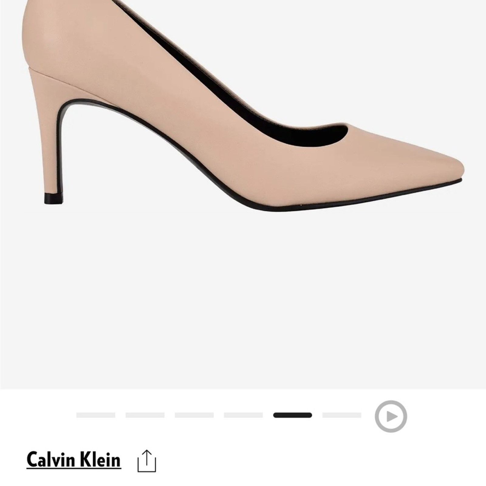 Calvin Klein Calvin Klein Cream Heels with Pointed Toe and Stiletto Heel Size US 7 / IT 37 - 6 Thumbnail
