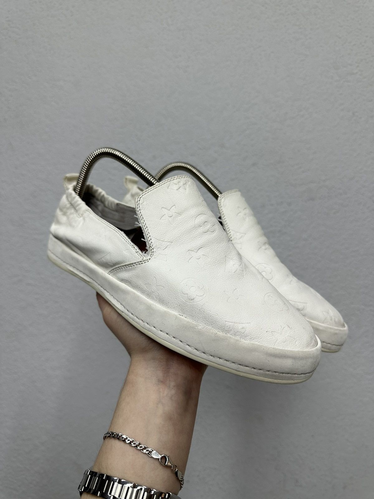 Louis Vuitton Vintage Louis Vuitton Sneakers White Leather Size US 9 / EU 42 - 2 Thumbnail