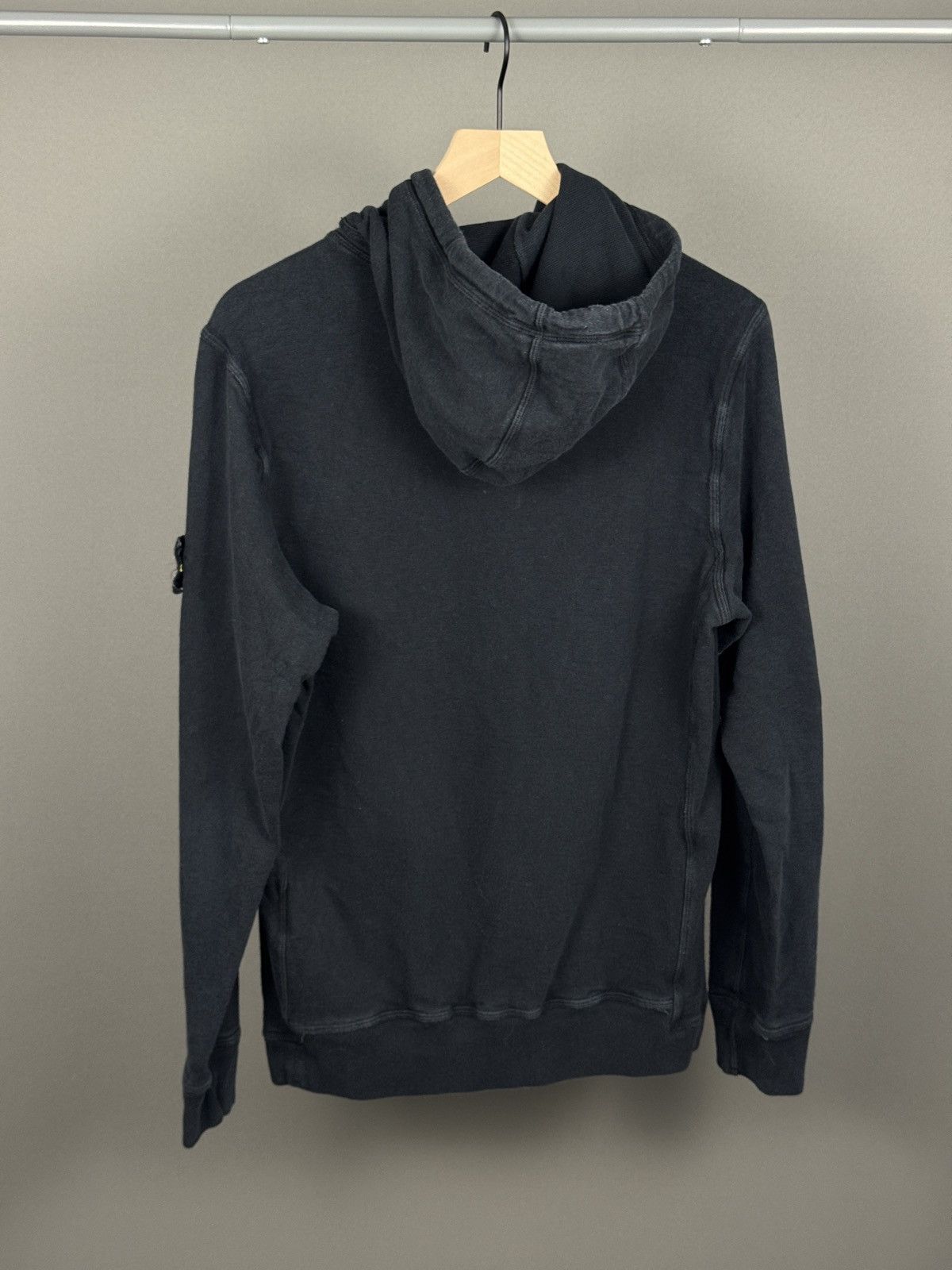Stone Island Stone Island Garment Dyed Black Hoodie Size US M / EU 48-50 / 2 - 7 Thumbnail