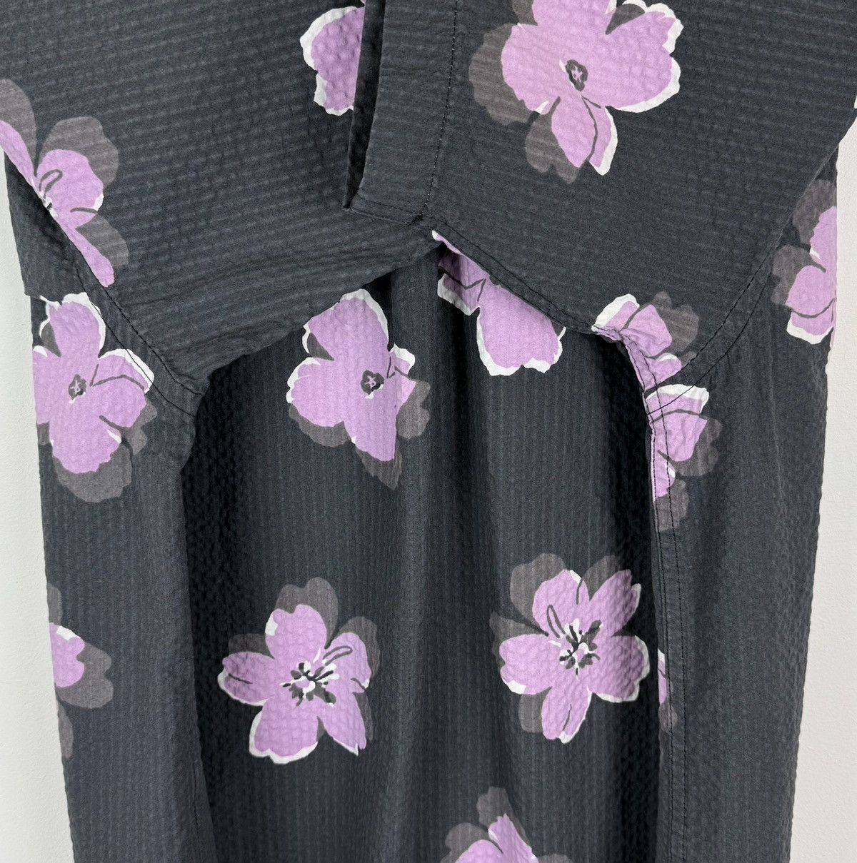 Levi's Levi's Grey Slouchy Shirt Top Short Sleeve Flowers Hawaiian Size US S / EU 44-46 / 1 - 6 Thumbnail