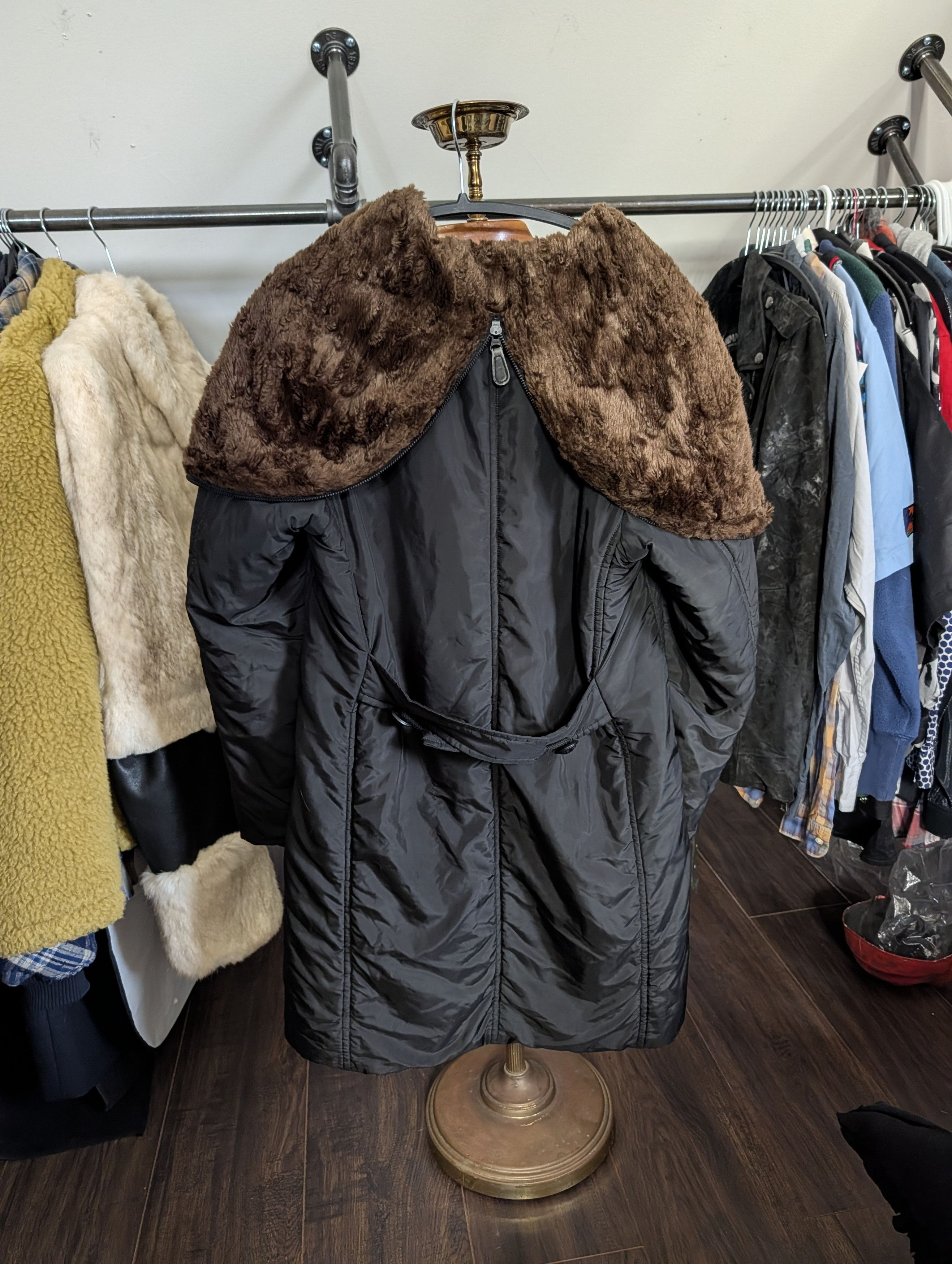 Issey Miyake Split raccoon fur hood long MA-1 puffer coat Japan sz2 Size M / US 6-8 / IT 42-44 - 8 Thumbnail