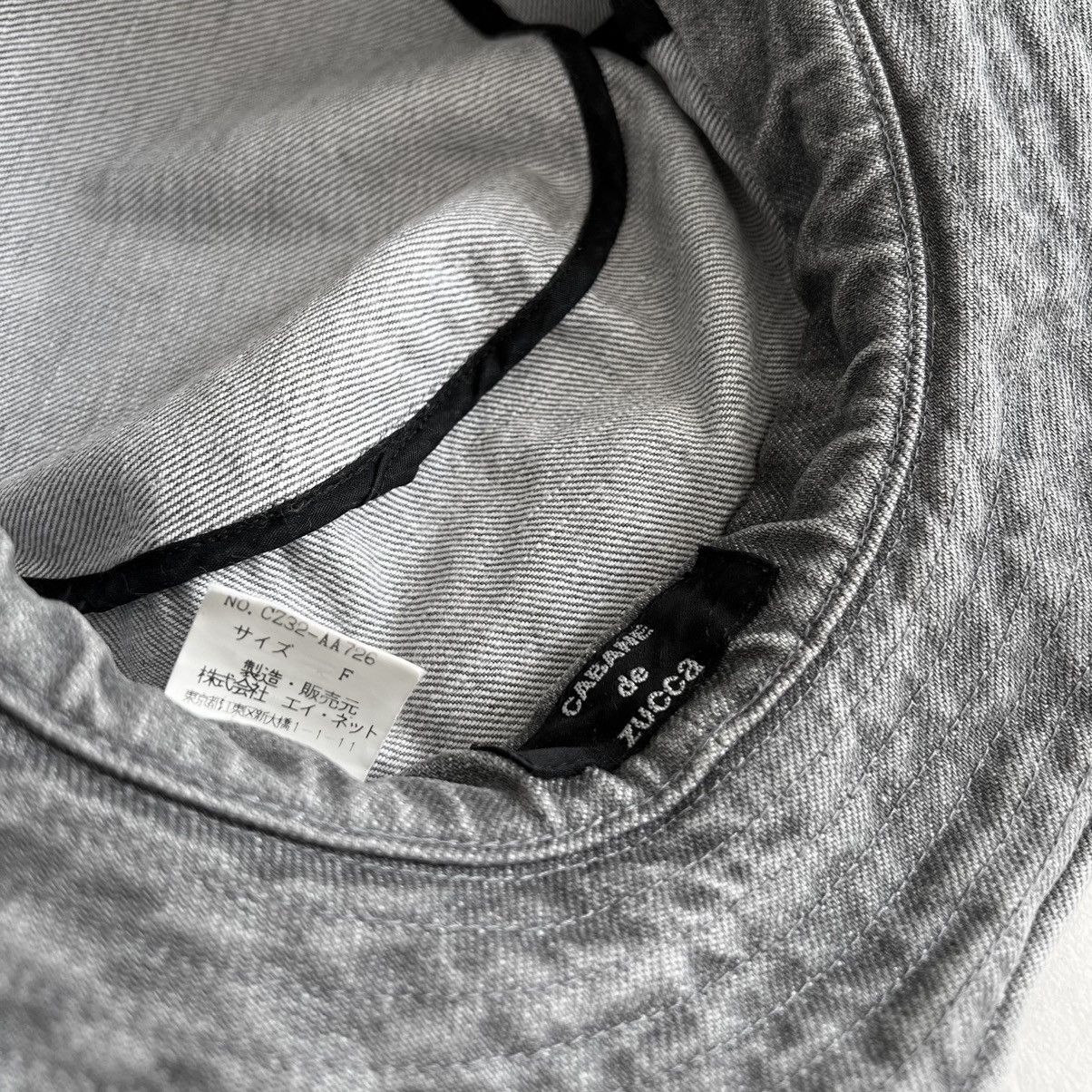 CABANE de ZUCCa × Issey Miyake × Zucca VTG90’s CABANE de ZUCCa DENIM BUCKET Size ONE SIZE - 4 Thumbnail