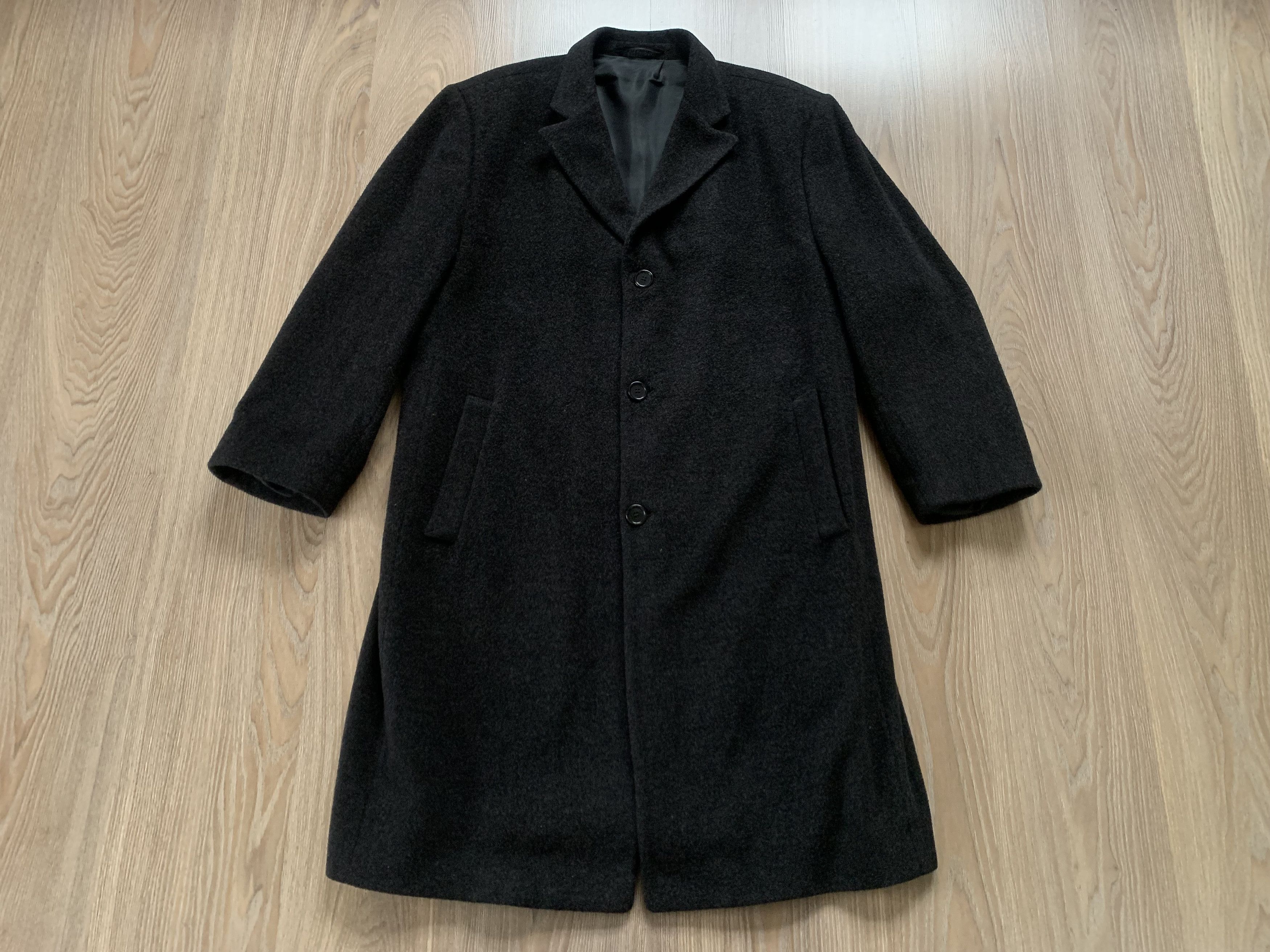 Other Theo Wormland Cashmere Wool Long Black Coat Size US L / EU 52-54 / 3 - 2 Thumbnail