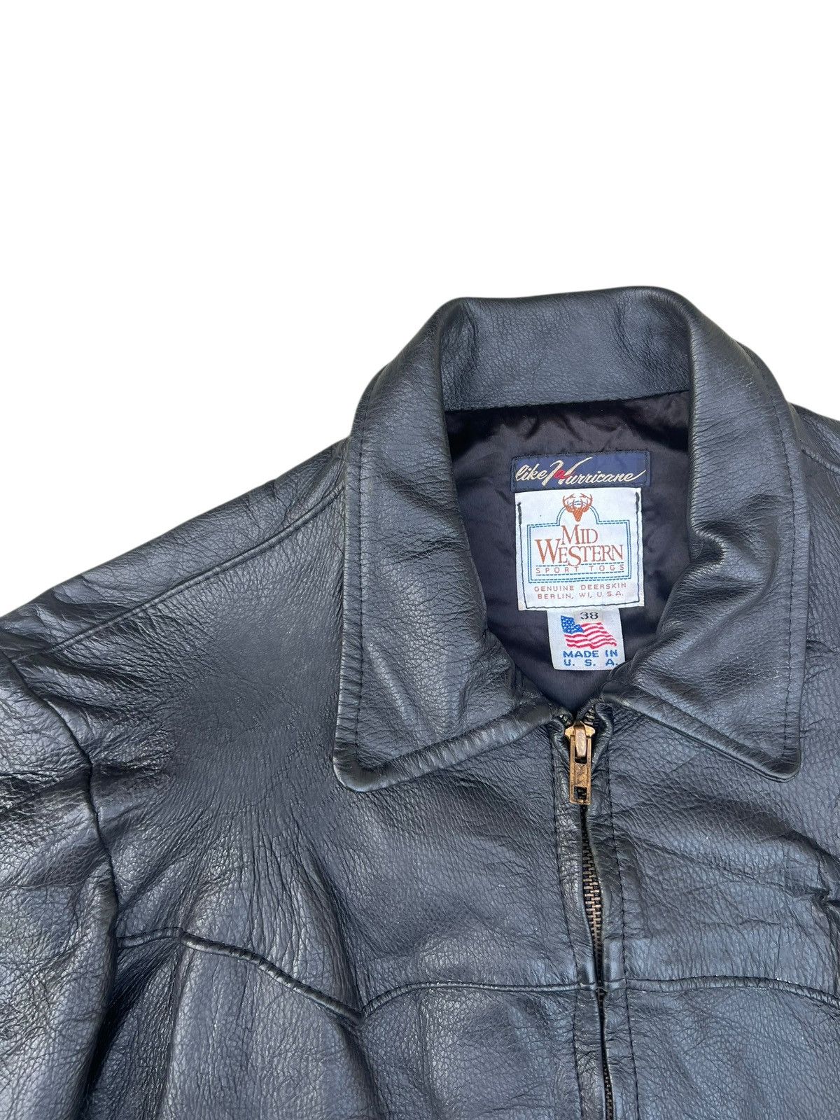 Leather Vintage Mid Western Sport Togs Deerskin Leather Jacket Size US M / EU 48-50 / 2 - 4 Thumbnail
