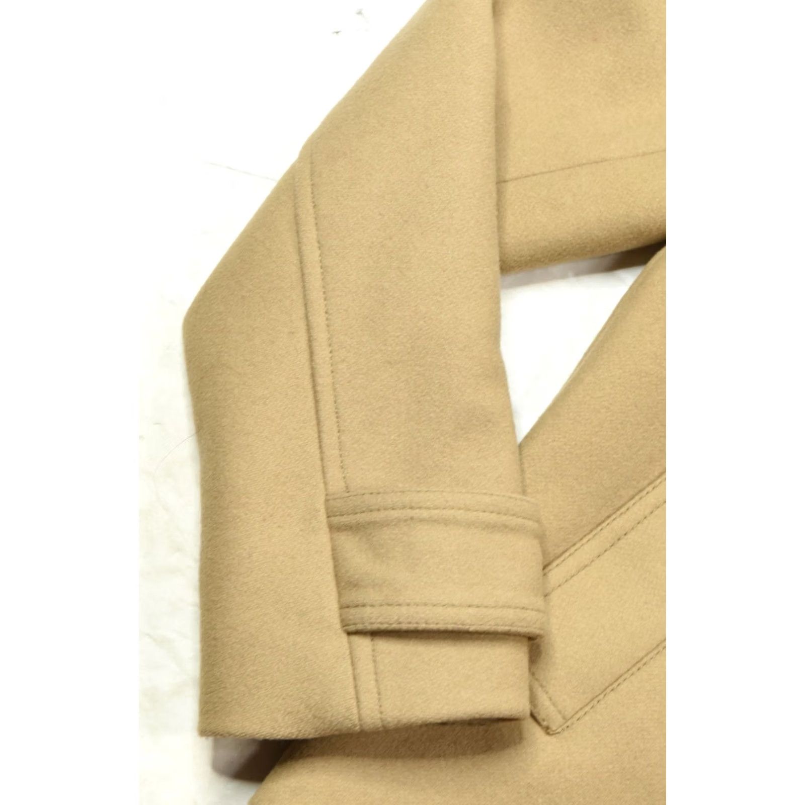 Michael Kors MIchael Kors Jacket Womens Small Camel Beige Wool Blend Fur Trim Zip-Up Clasp Size S / US 4 / IT 40 - 5 Thumbnail