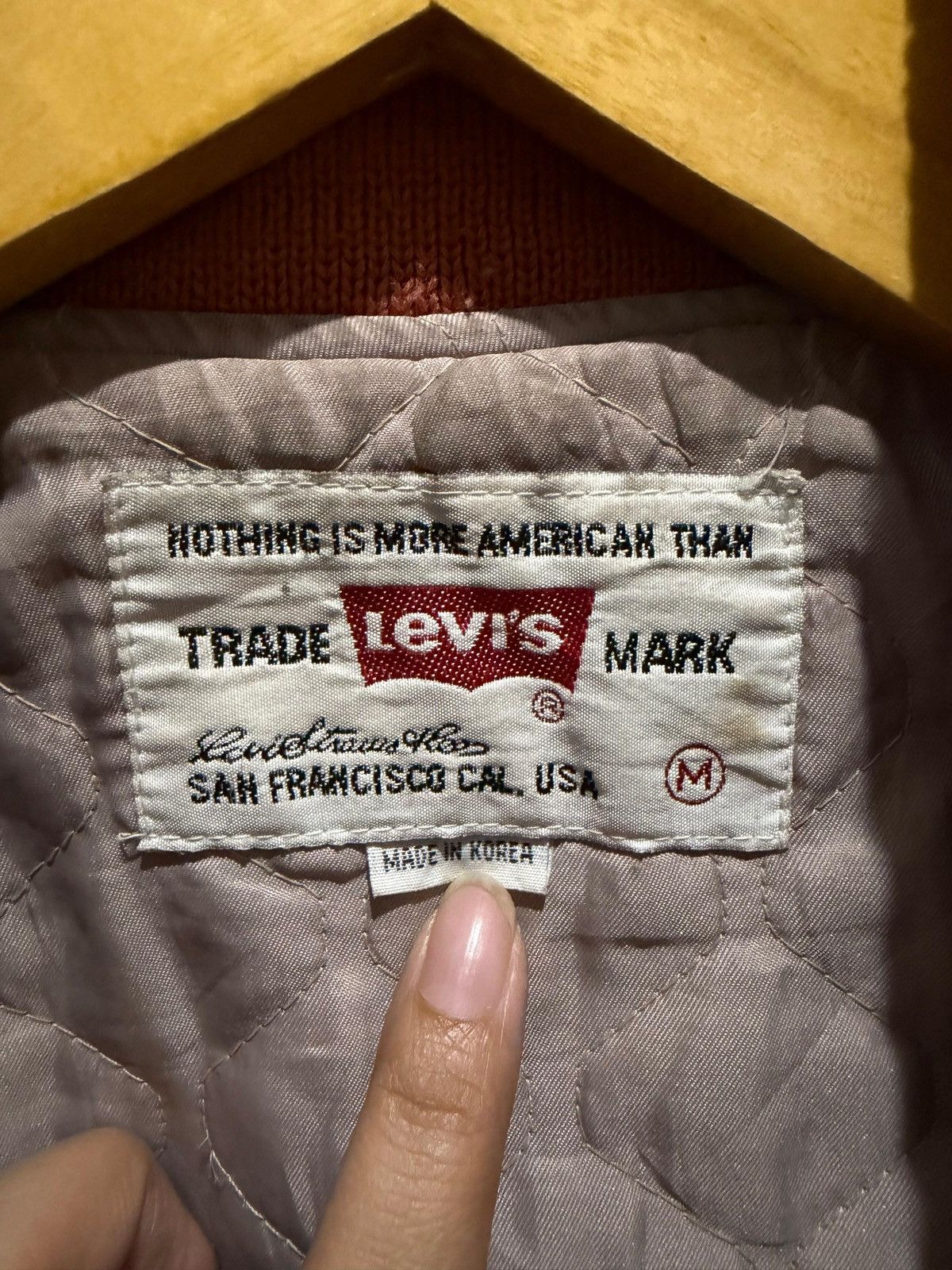 Levi's Vintage Clothing Levi’s 1990s Vintage Varsity Jacket Wool Leather Sleeves Size US M / EU 48-50 / 2 - 5 Thumbnail