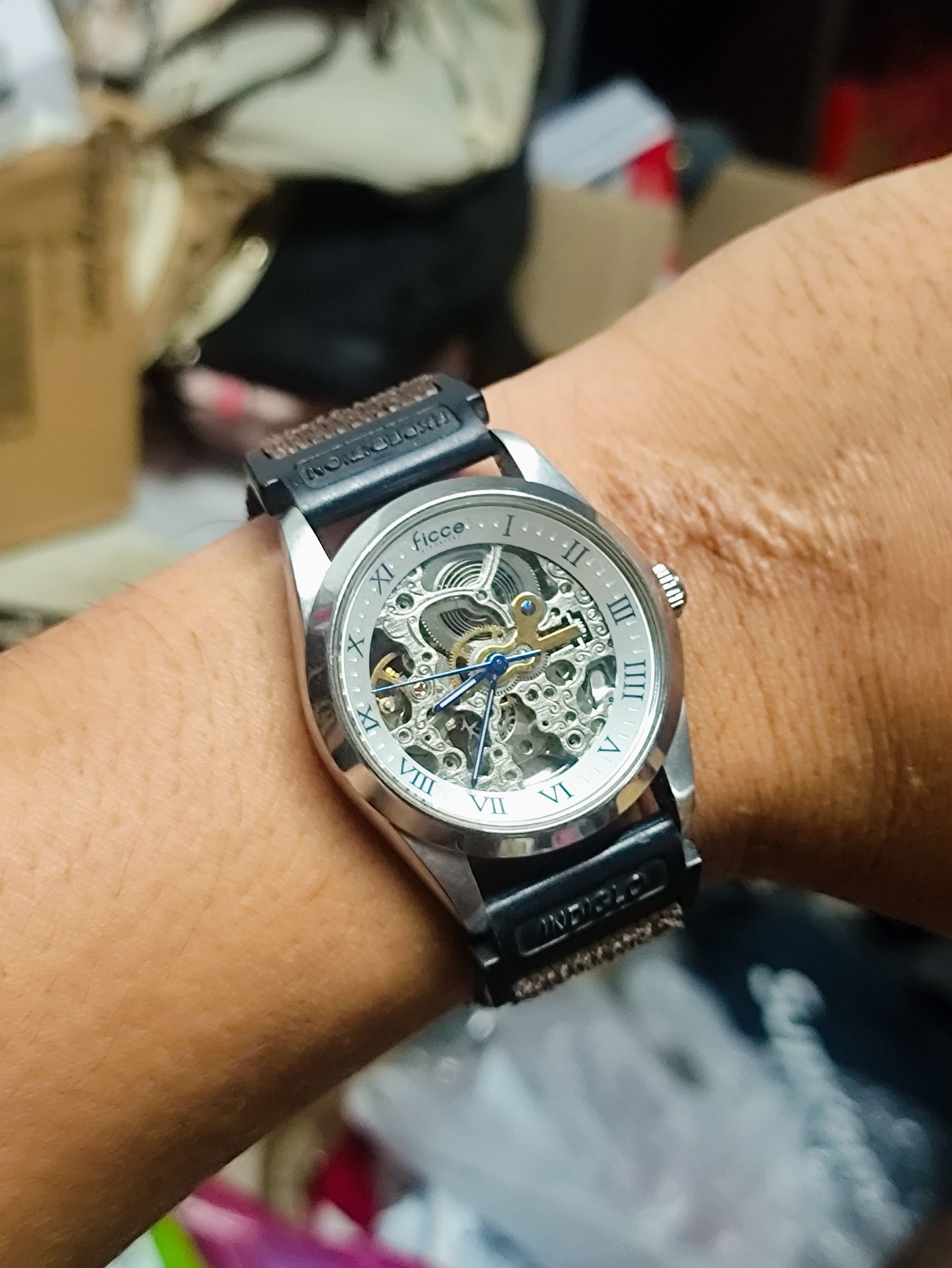 Japanese Brand Vintage Automatic Watch Transparent Engine. JAPAN ENGINE Size ONE SIZE - 1 Thumbnail
