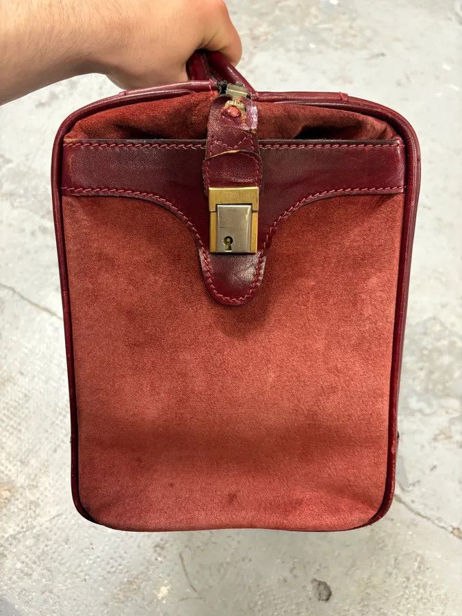 Lanvin Red Suede Vanity Archive Bag