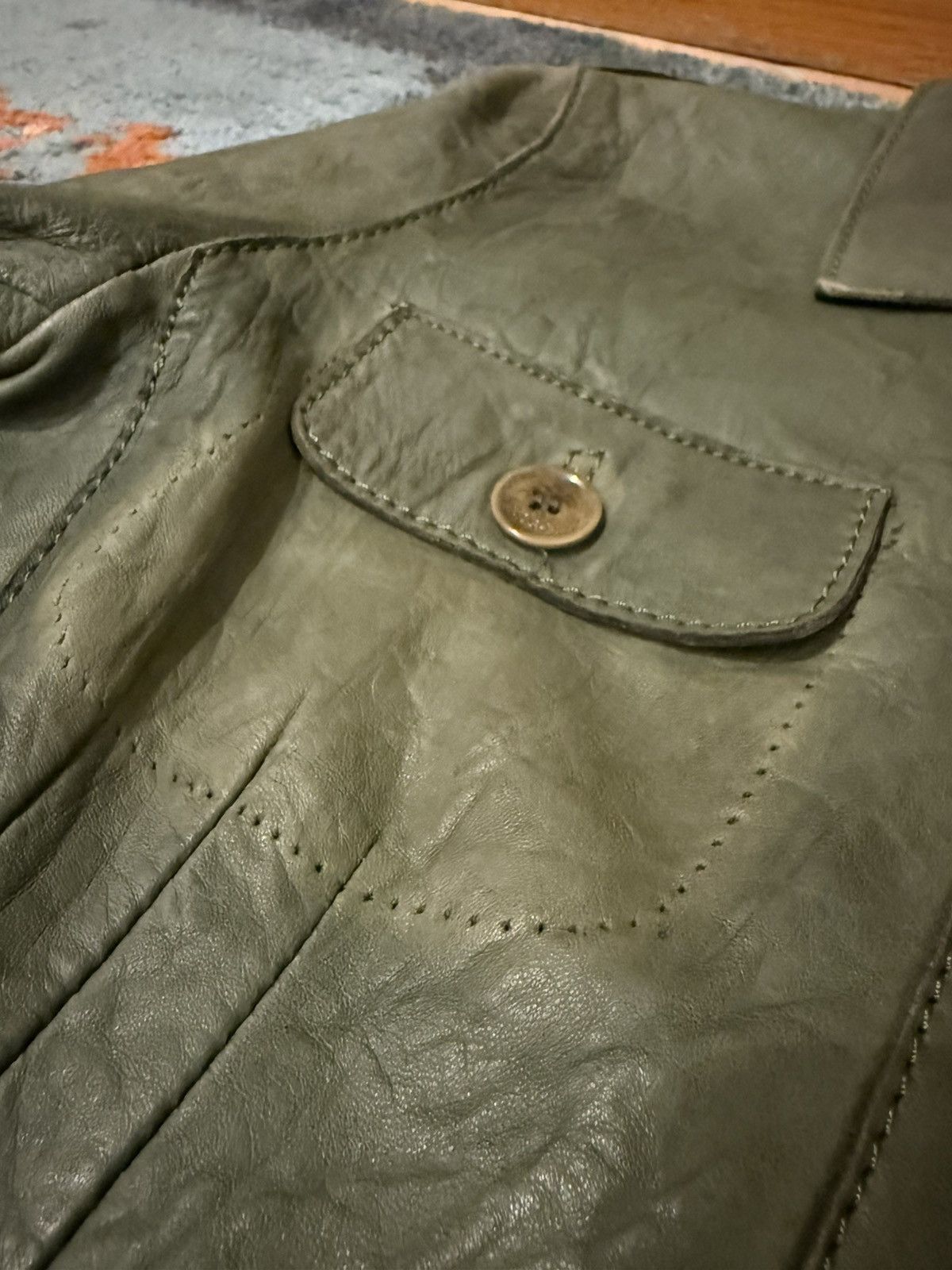 Alberta Ferretti Philosophy DI ALBERTA FERRETTI Vintage Leaher Jacket Archive Size M / US 6-8 / IT 42-44 - 3 Thumbnail