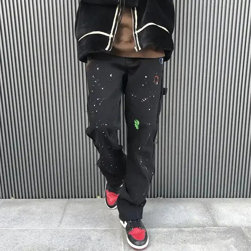 Japanese Brand Streetwear Graffiti Cargo Flared Jeans Size US 30 / EU 46 - 1 Thumbnail