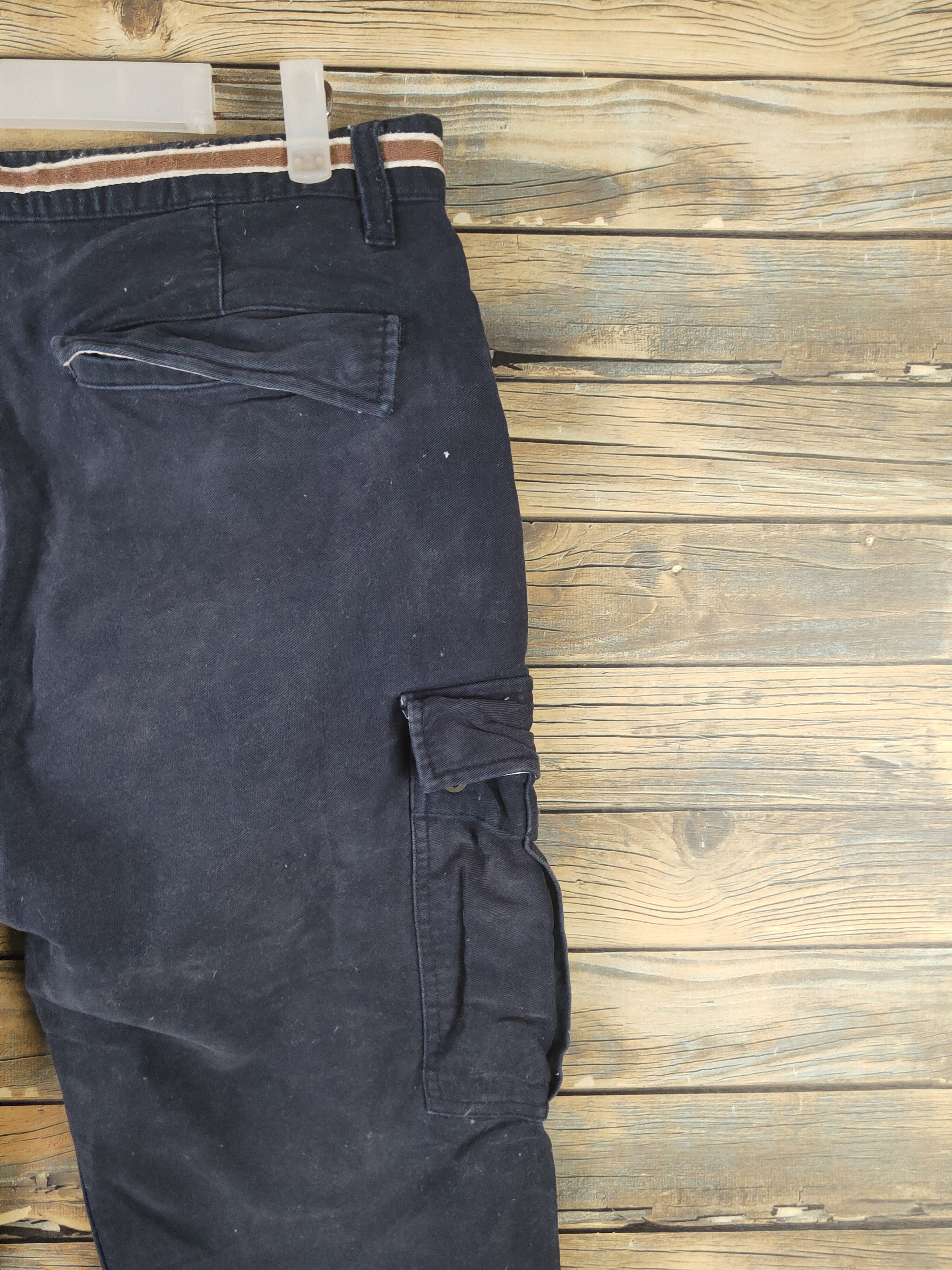 Japanese Brand DL Ciquetto ikka Navy Multipocket Cargo Pants #46-023 Size US 32 / EU 48 - 10 Thumbnail