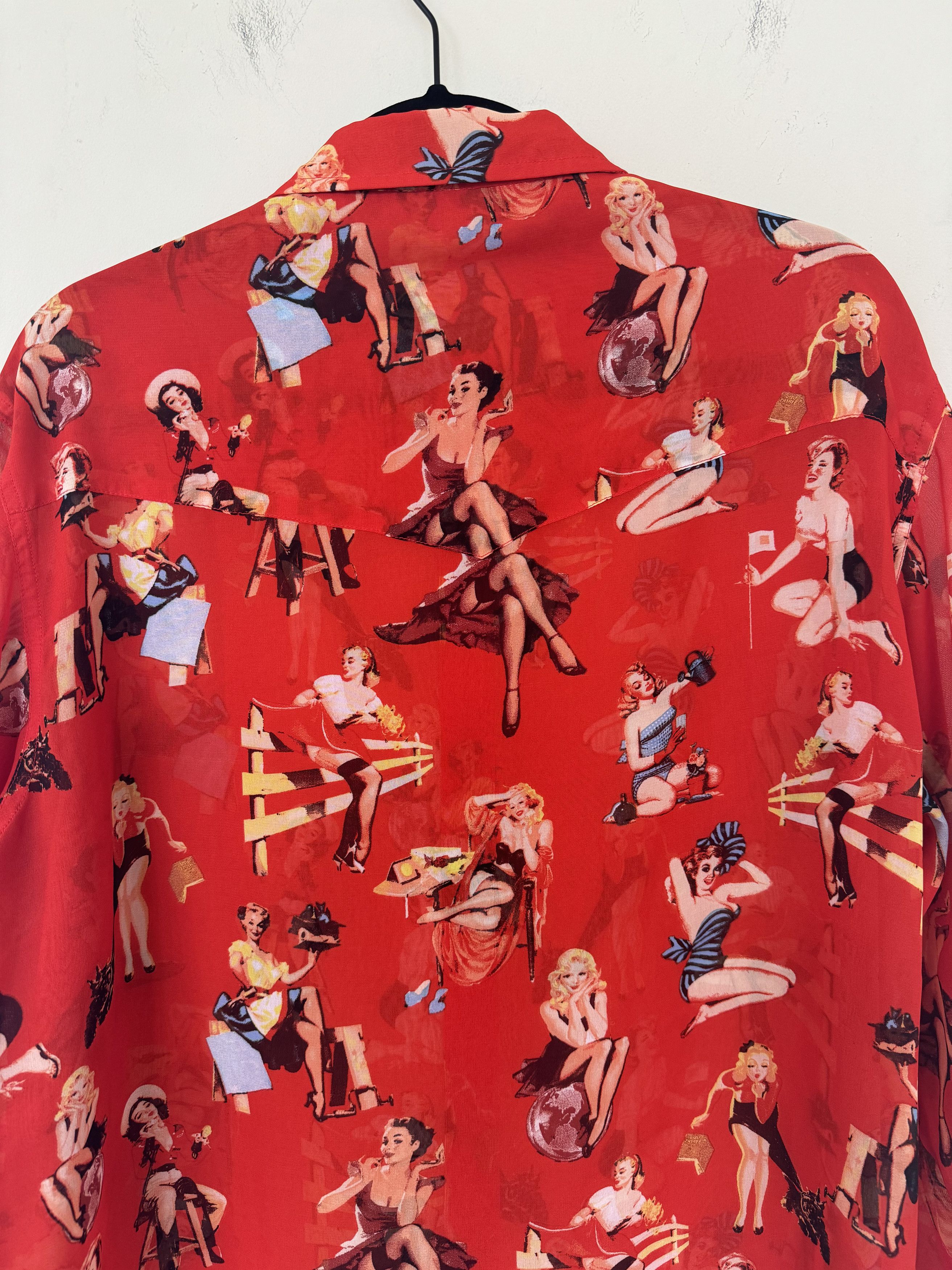 ALEXANDER DIGENOVA AD Pin Up Girls Button Up Size US XL / EU 56 / 4 - 6 Thumbnail